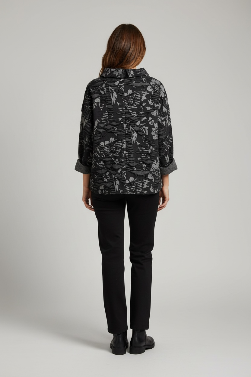 Blusa Lilly Negro/Gris