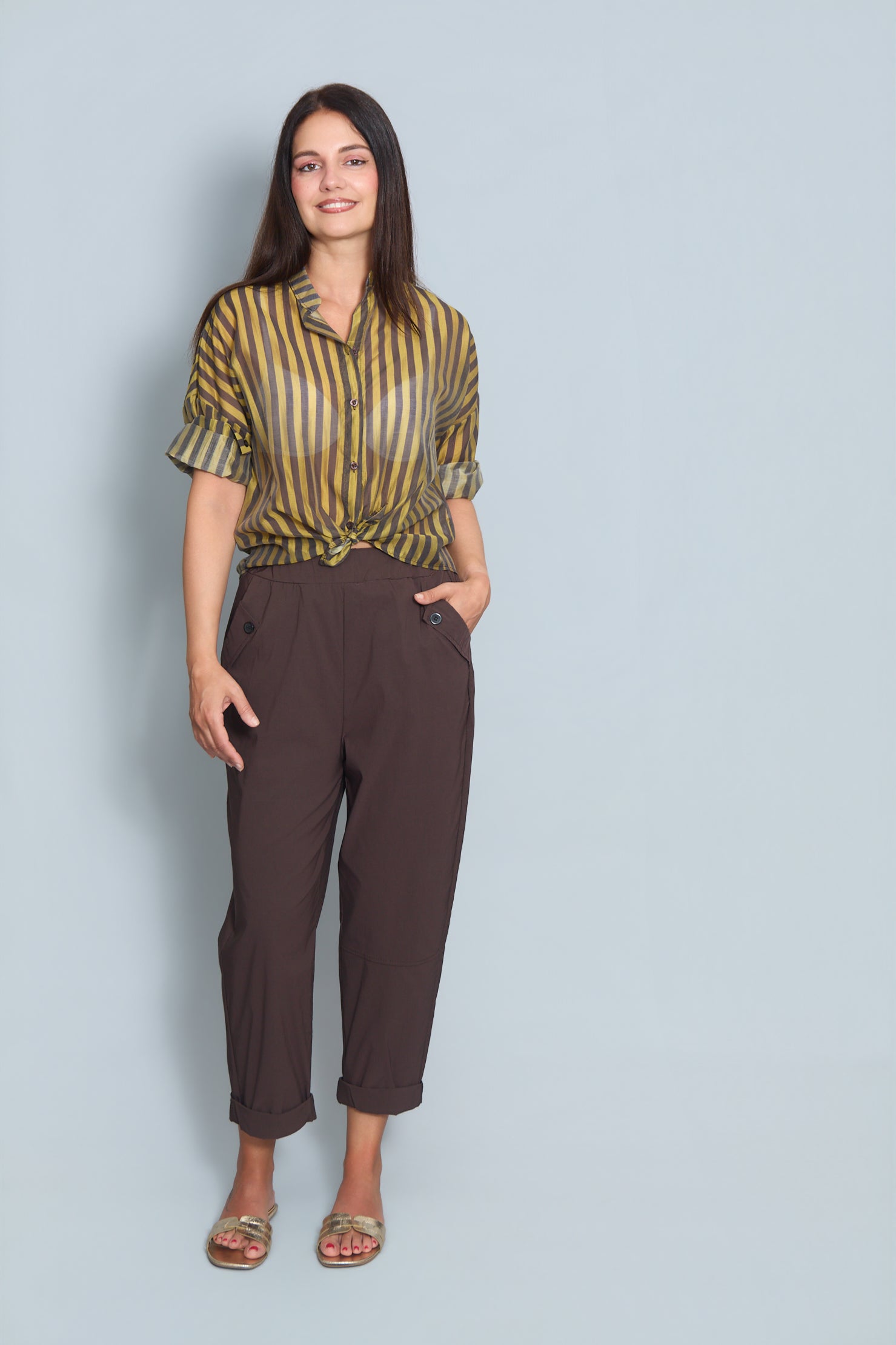 Pantalón Justine Marrón