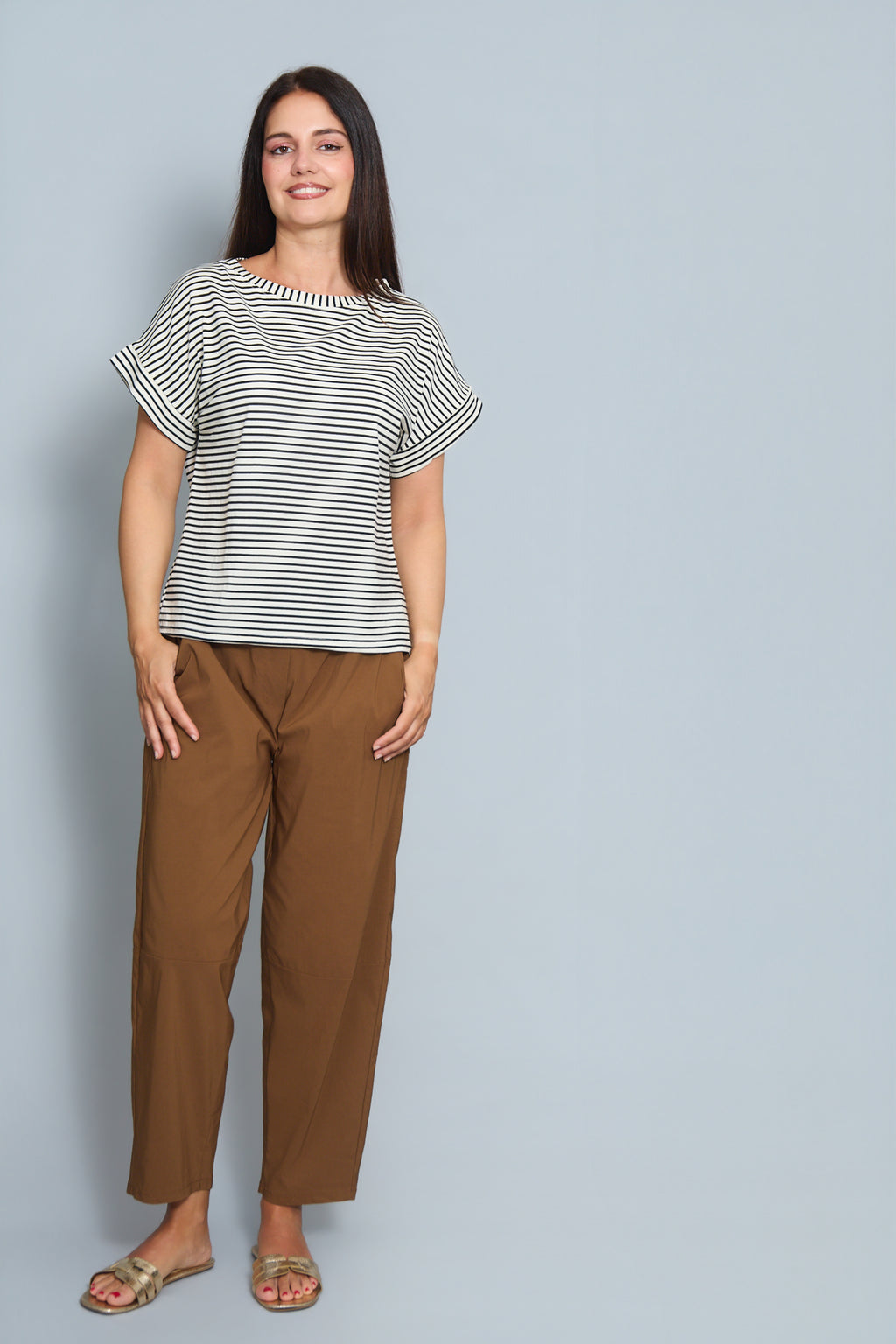 Camiseta Rina Marrón