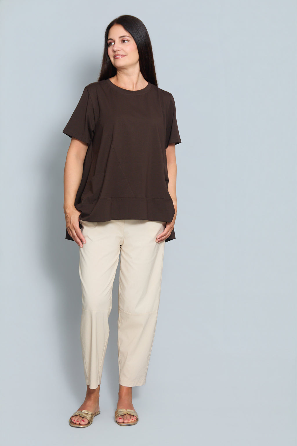 Camiseta Modelo Zante Marrón