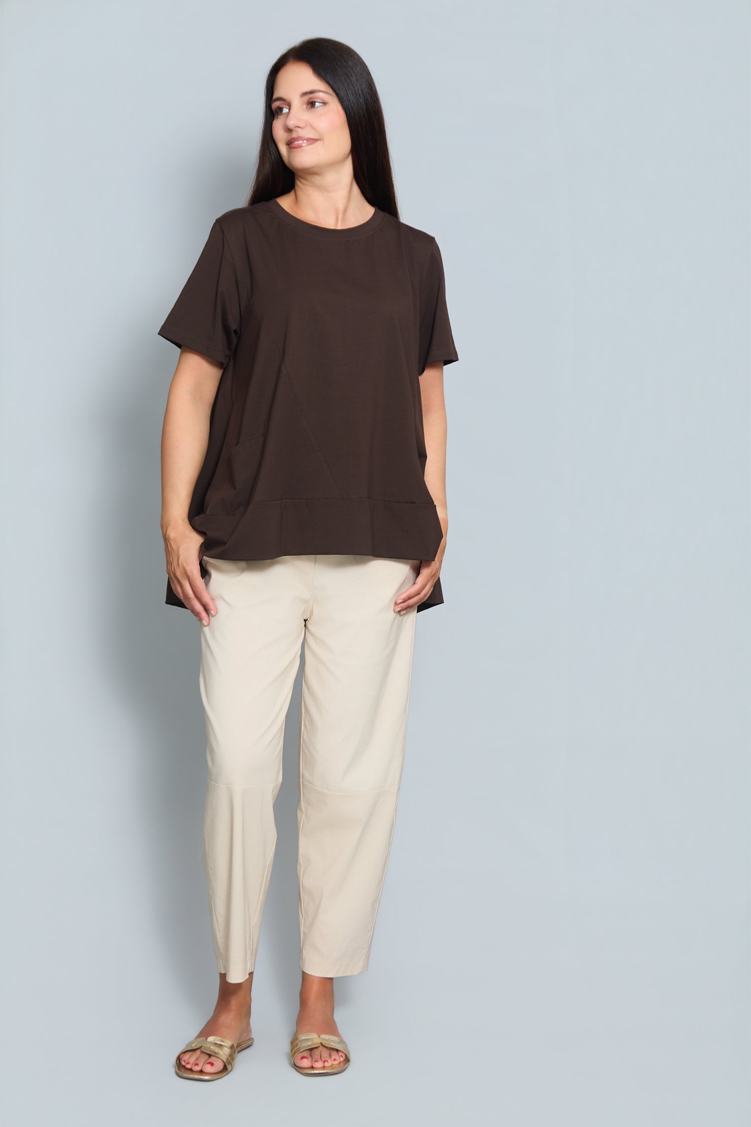 Camiseta Modelo Zante Marrón