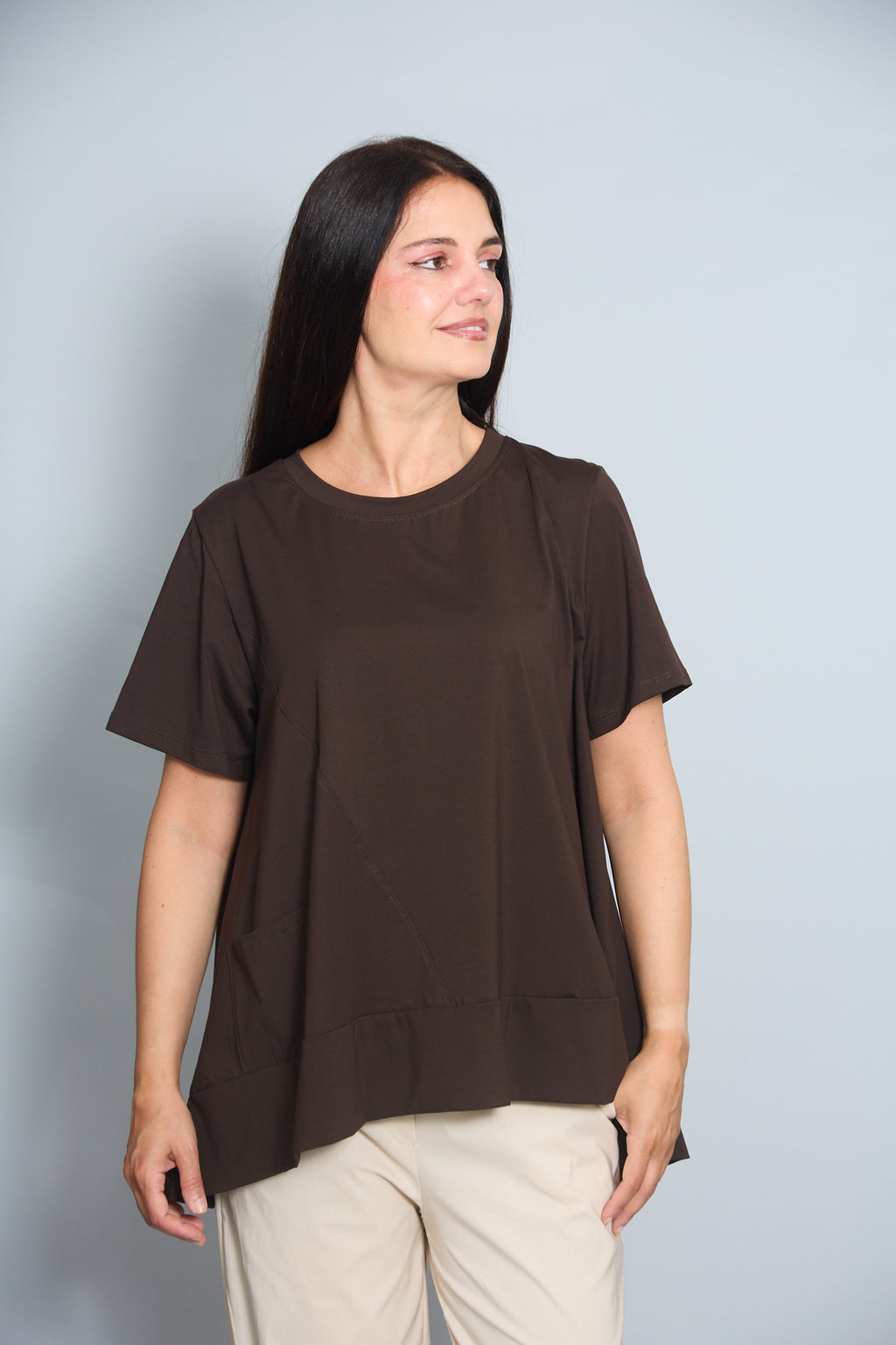 Camiseta Modelo Zante Marrón