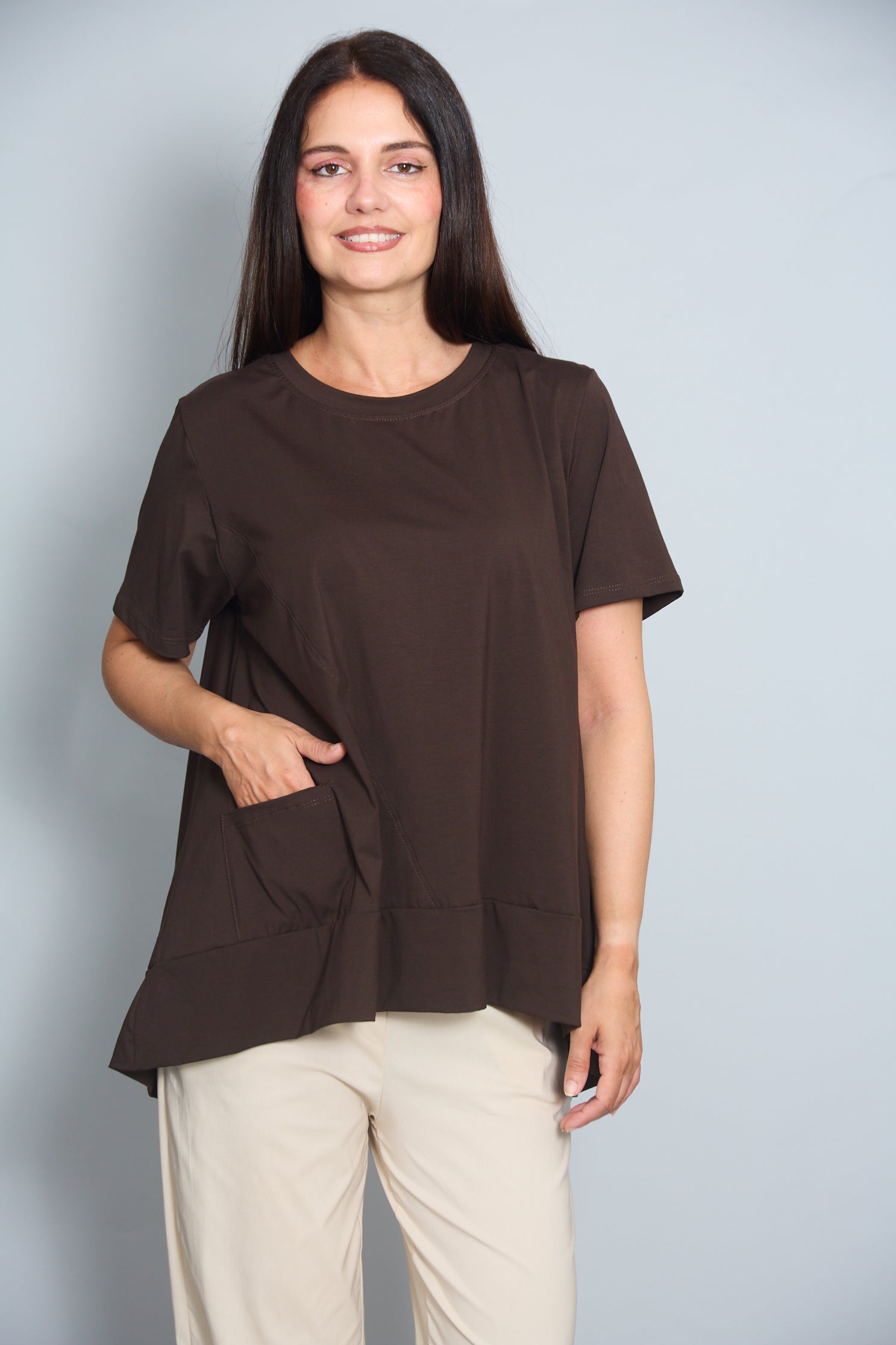 Camiseta Modelo Zante Marrón