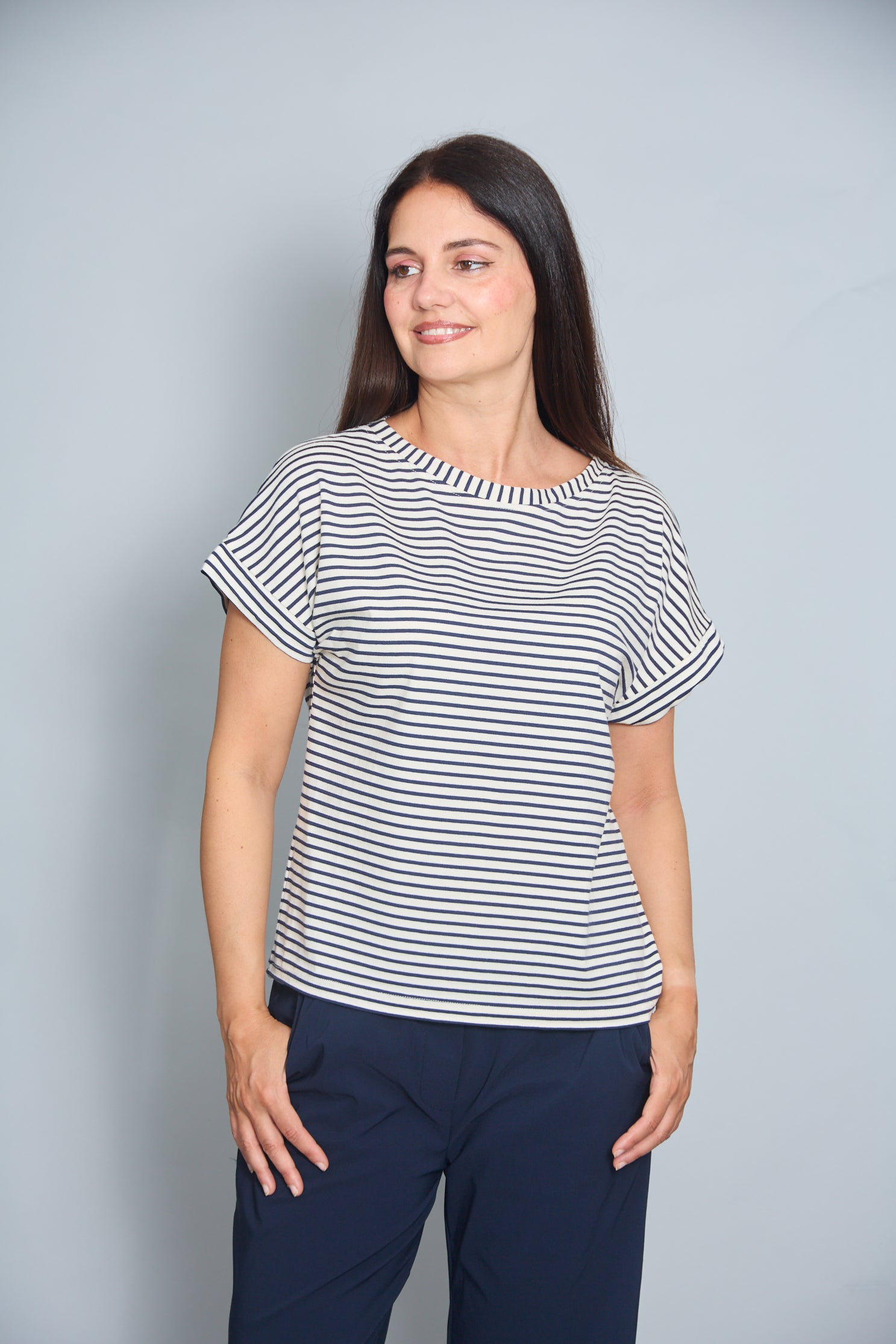 Camiseta Rina Azul Marino