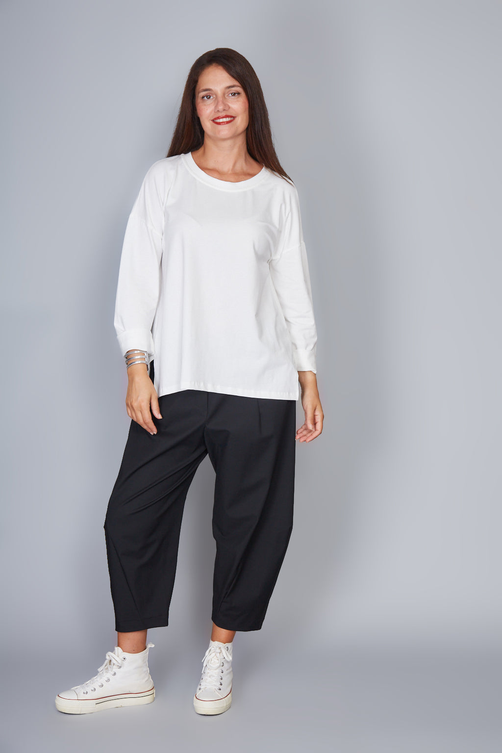 Camiseta Modelo Evelina Color Blanco Roto