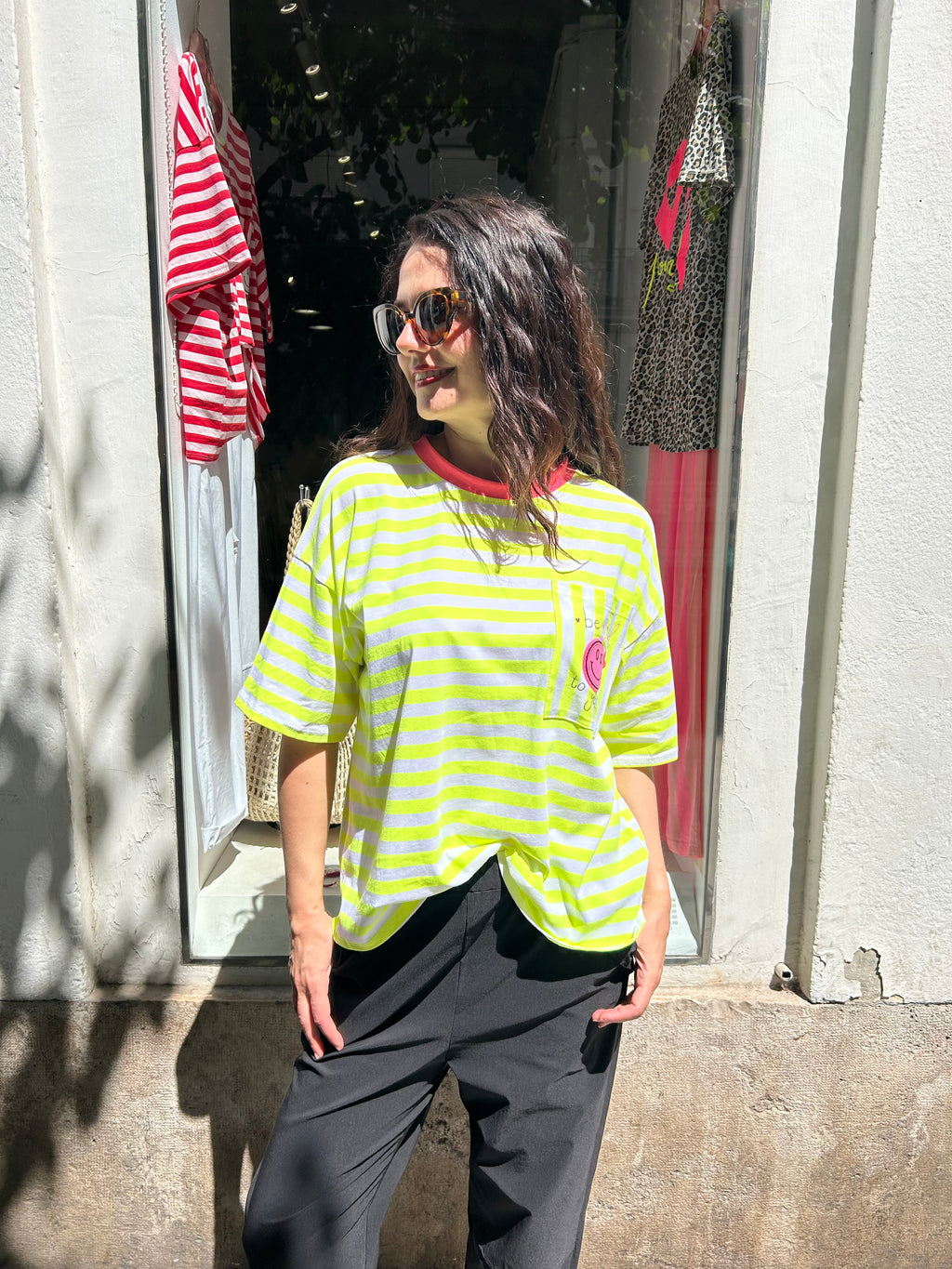 Camiseta Smile Amarillo