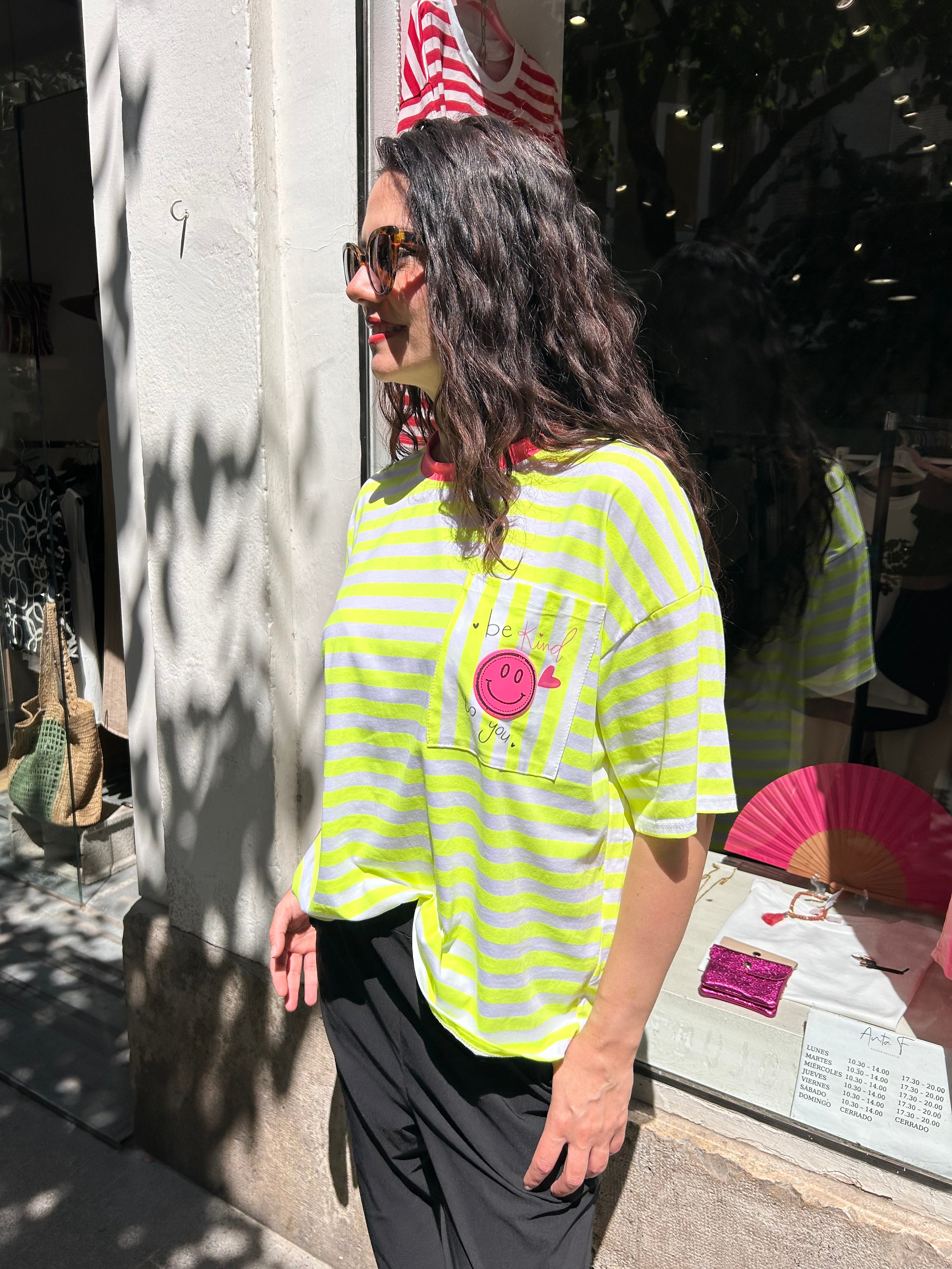 Camiseta Smile Amarillo
