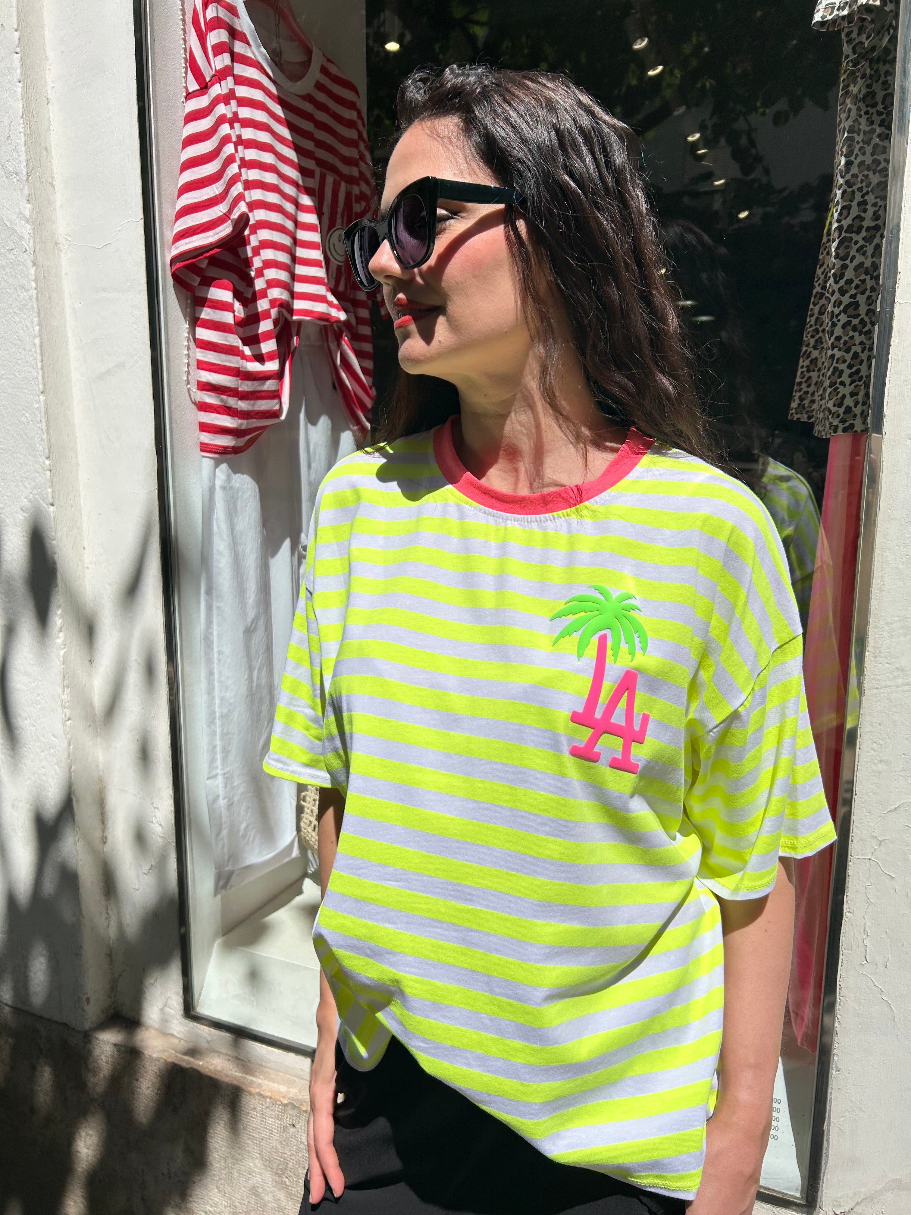 Camiseta Los Angeles Amarillo