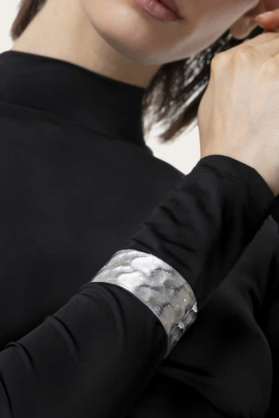 Pulsera Banda Martillada 3CM