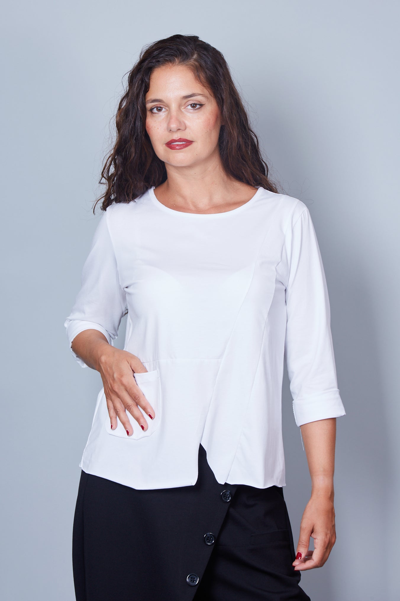 Camiseta Modelo Ludmilla Color Blanco