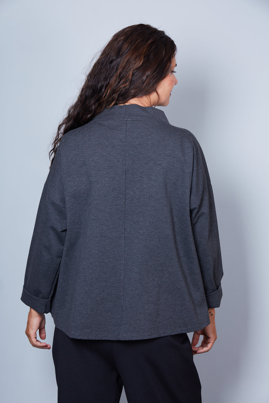 Chaqueta Modelo Beba Color Gris Oscuro