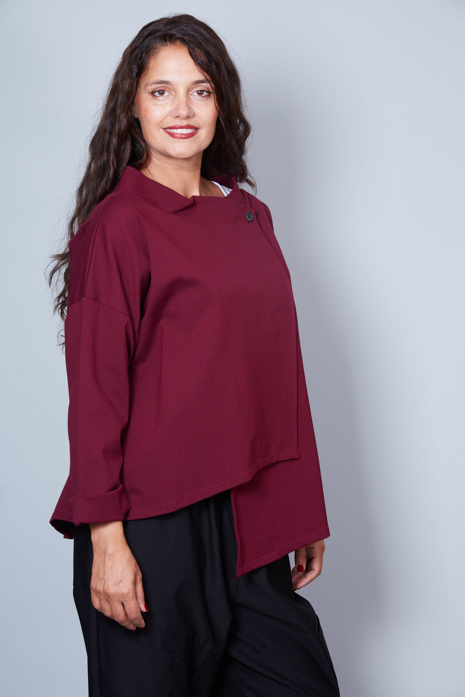 Chaqueta Modelo Beba Color Vino