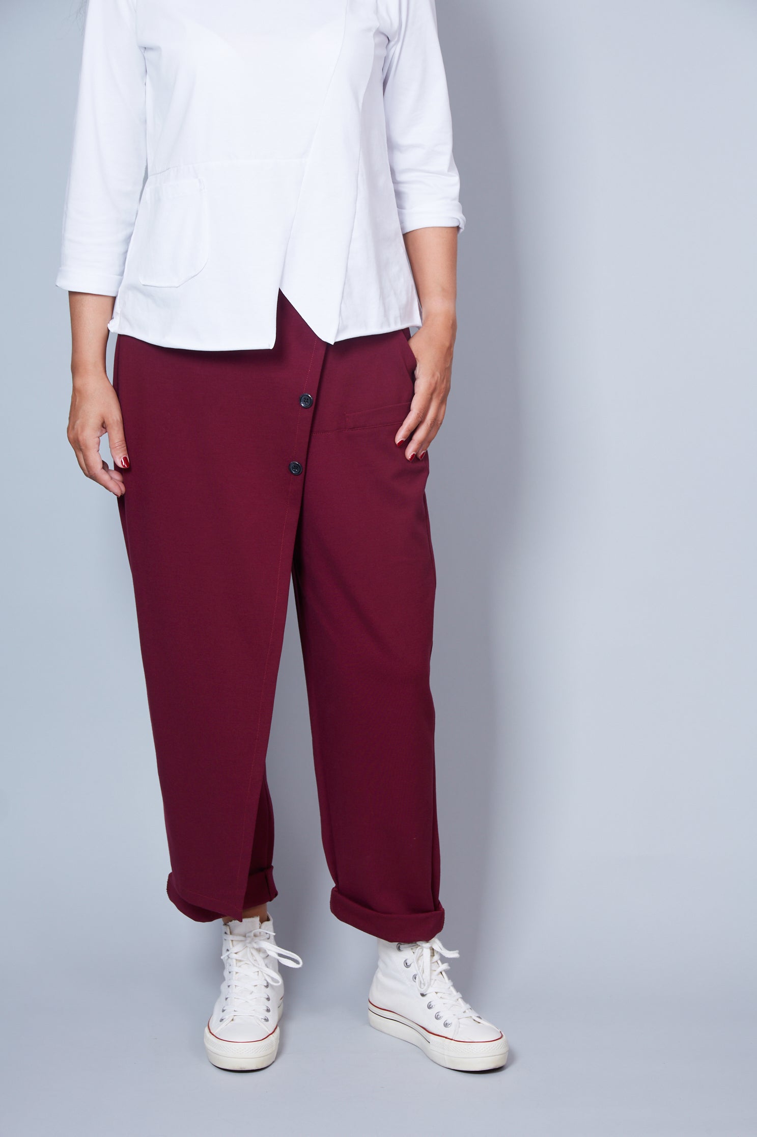 Pantalón Modelo Febe Color Vino