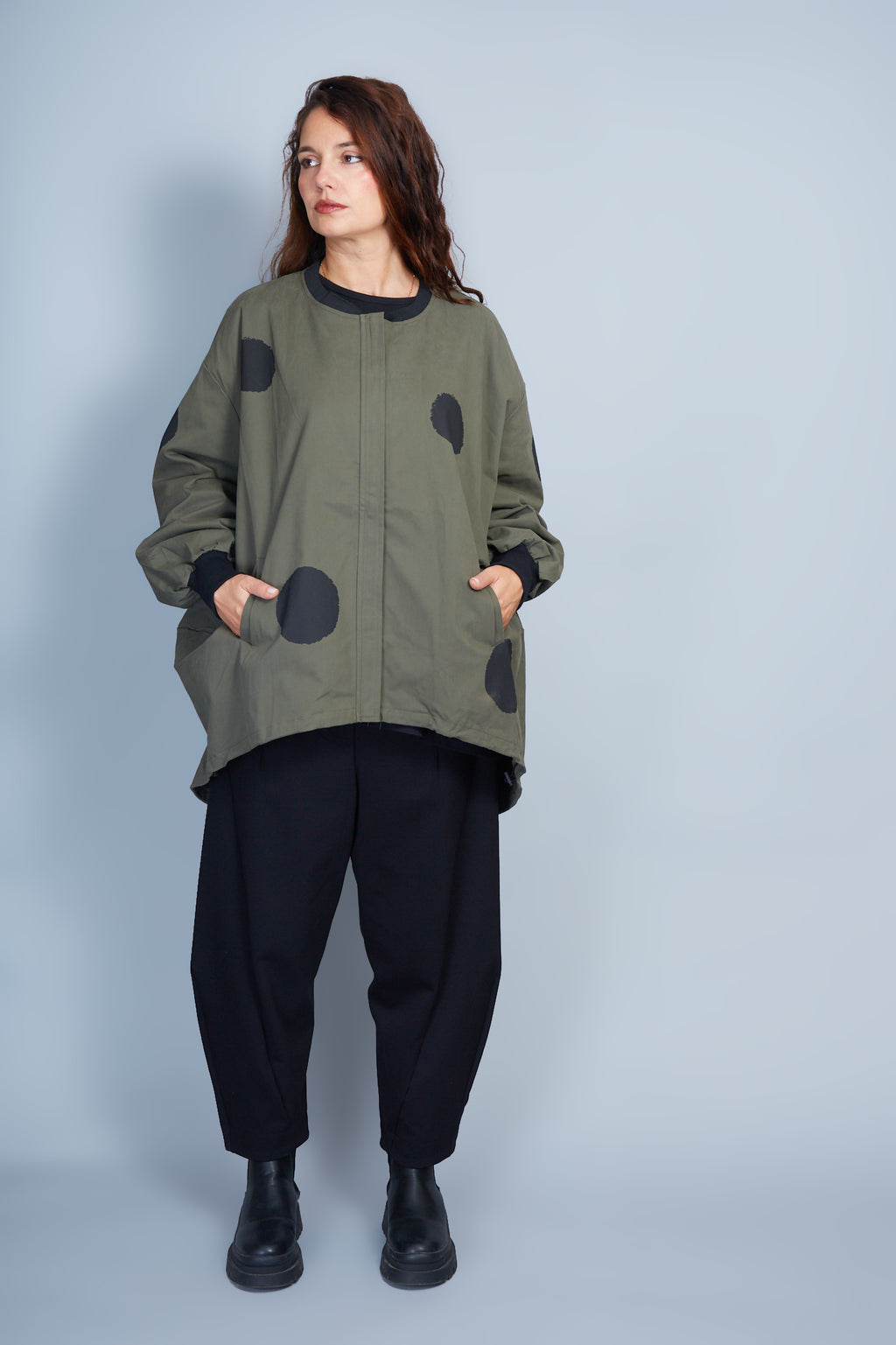 Chaqueta Modelo Jane Color Verde Militar