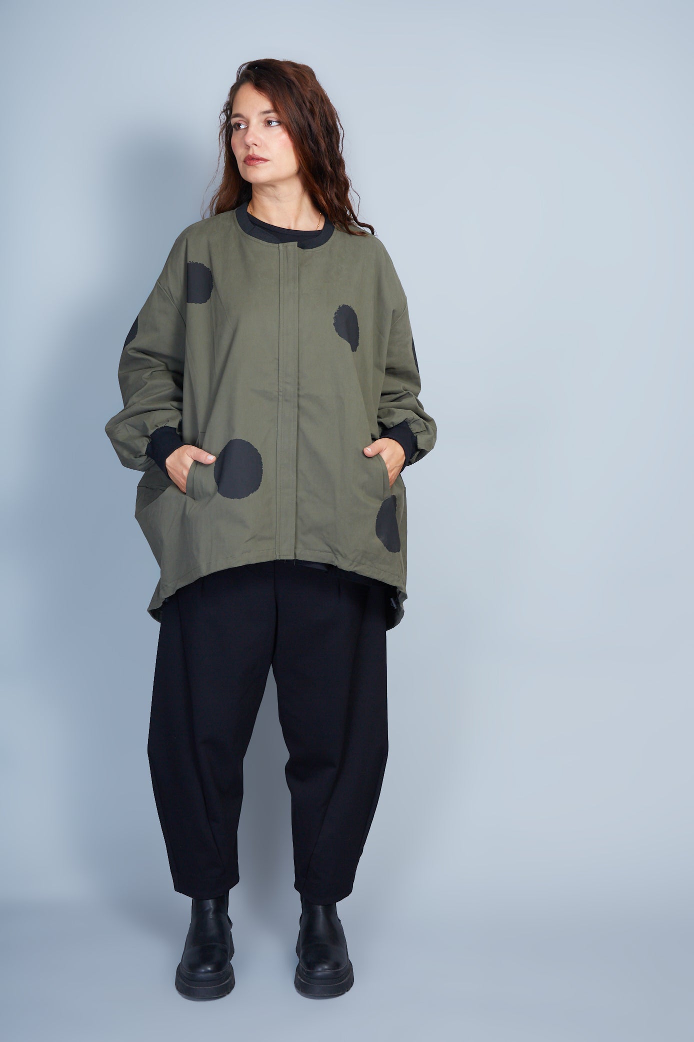 Chaqueta Modelo Jane Color Verde Militar