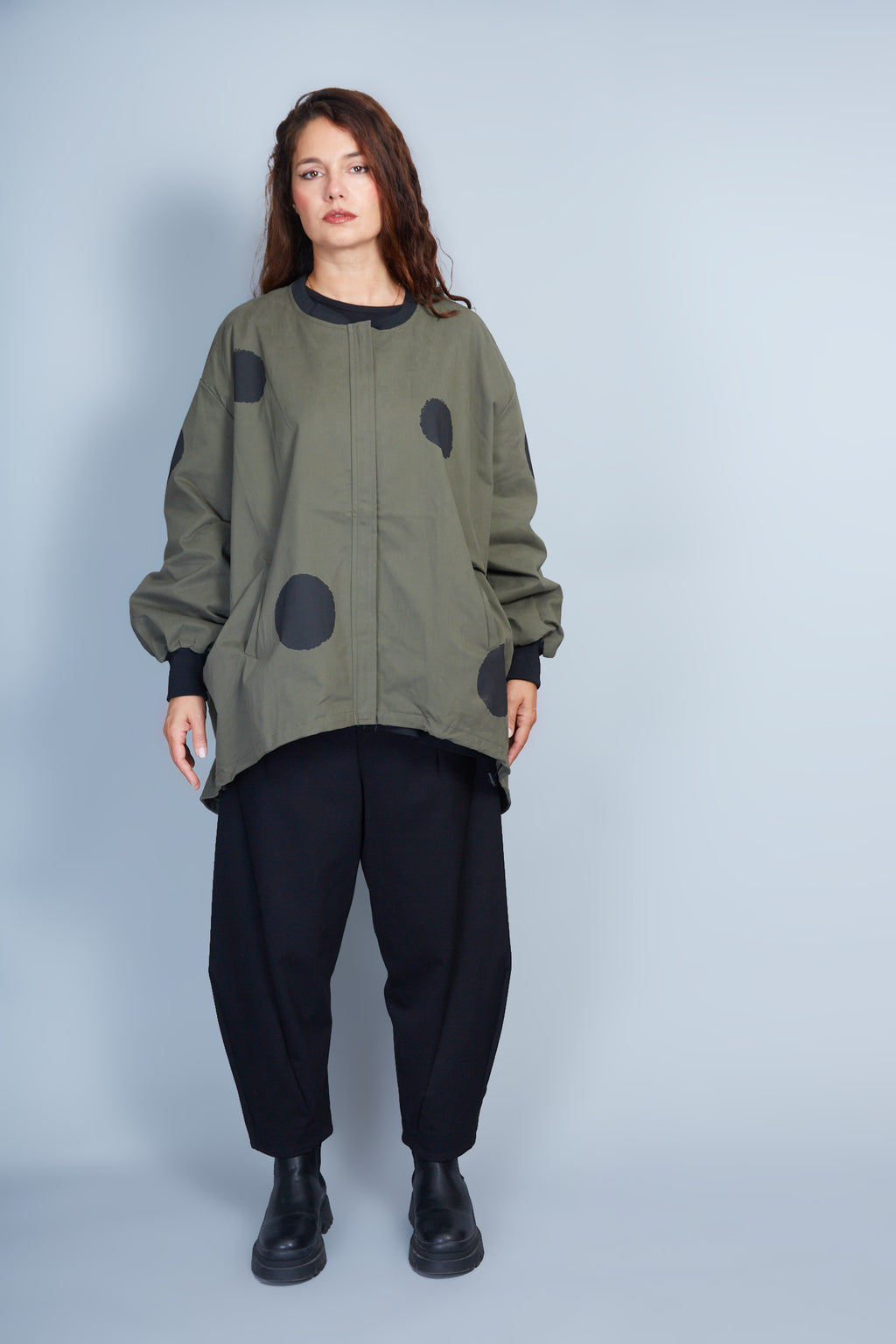 Chaqueta Modelo Jane Color Verde Militar