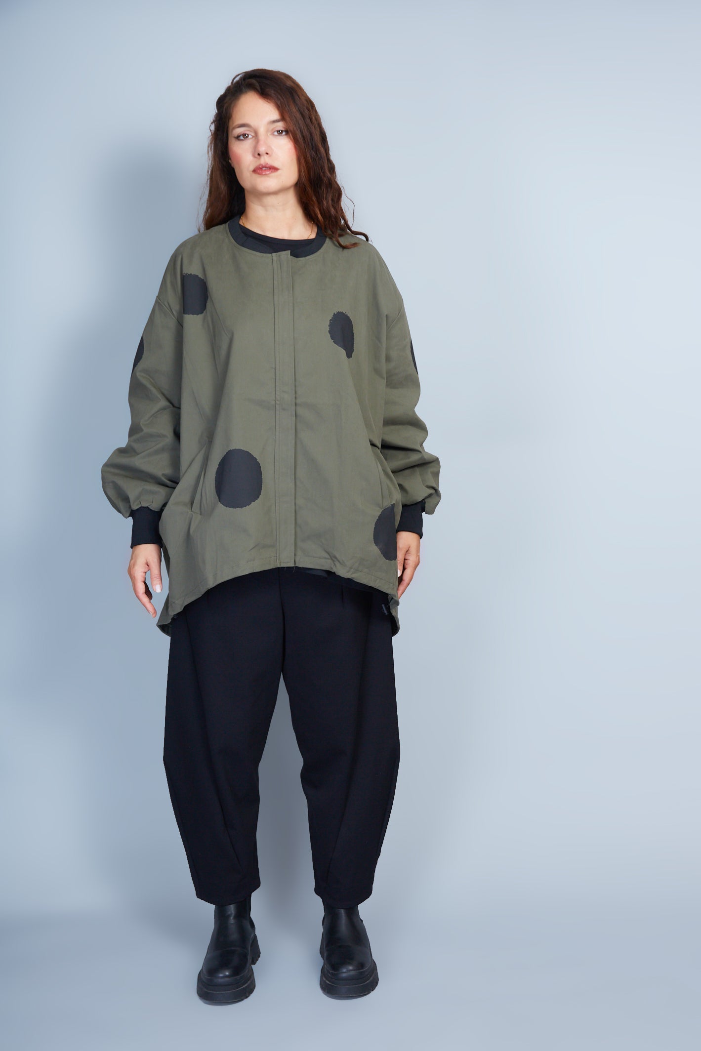 Chaqueta Modelo Jane Color Verde Militar