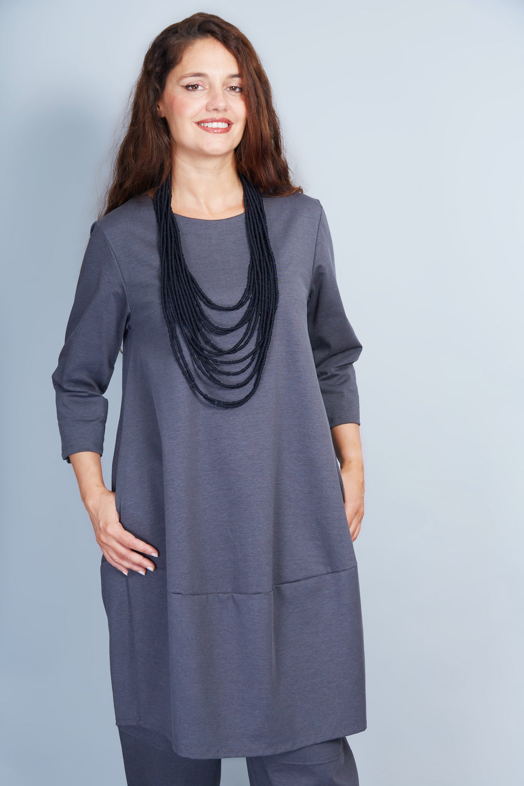 Vestido Jassie Gris Marengo