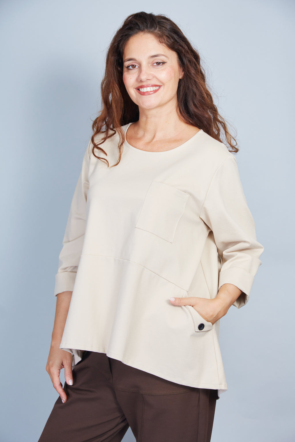 Blusa Modelo Mirta Color Beige