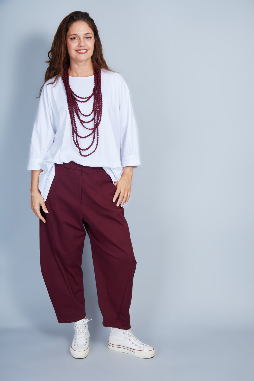 Pantalón Modelo Sicilia Color Granate