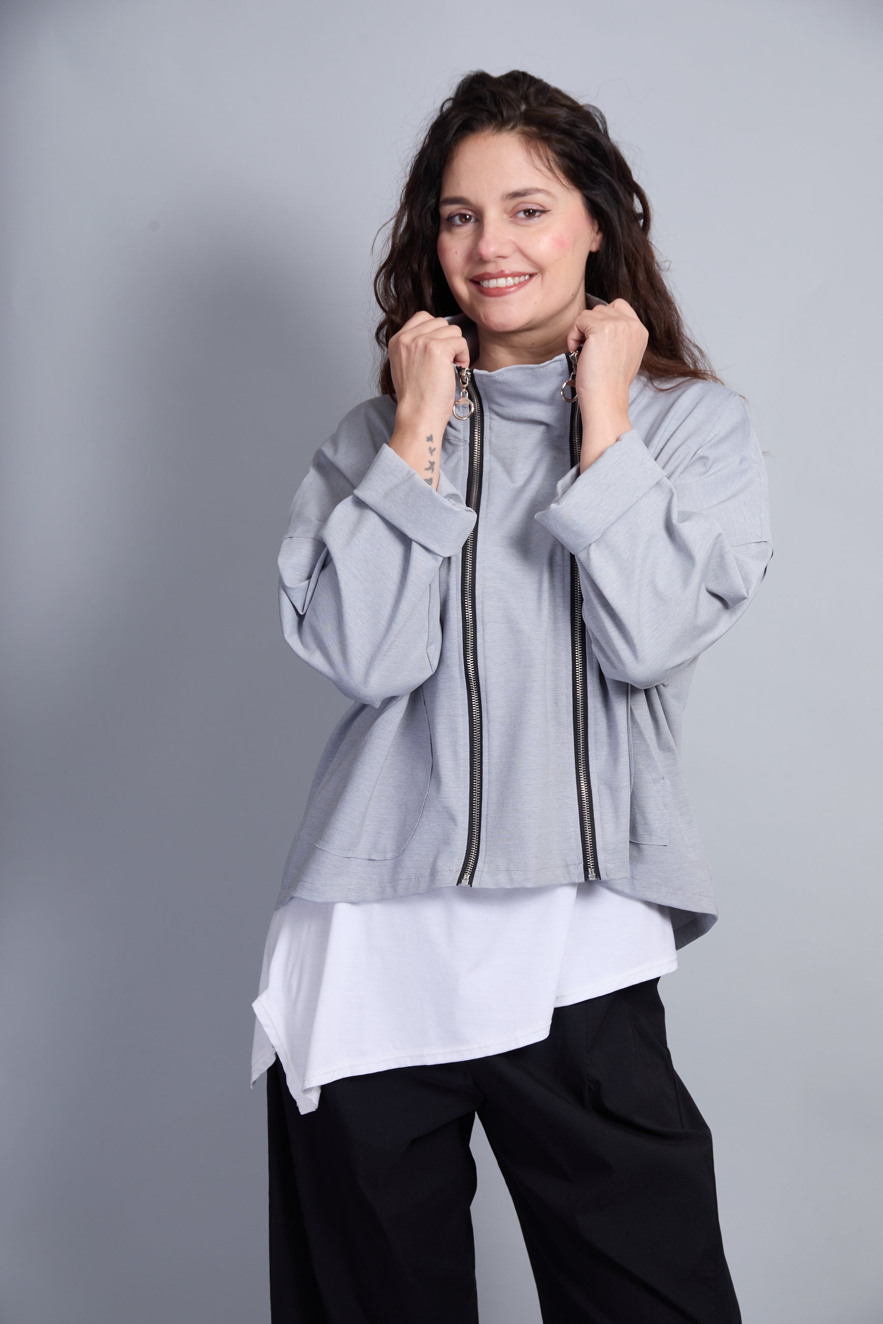 Chaqueta Dioniso Gris Melange