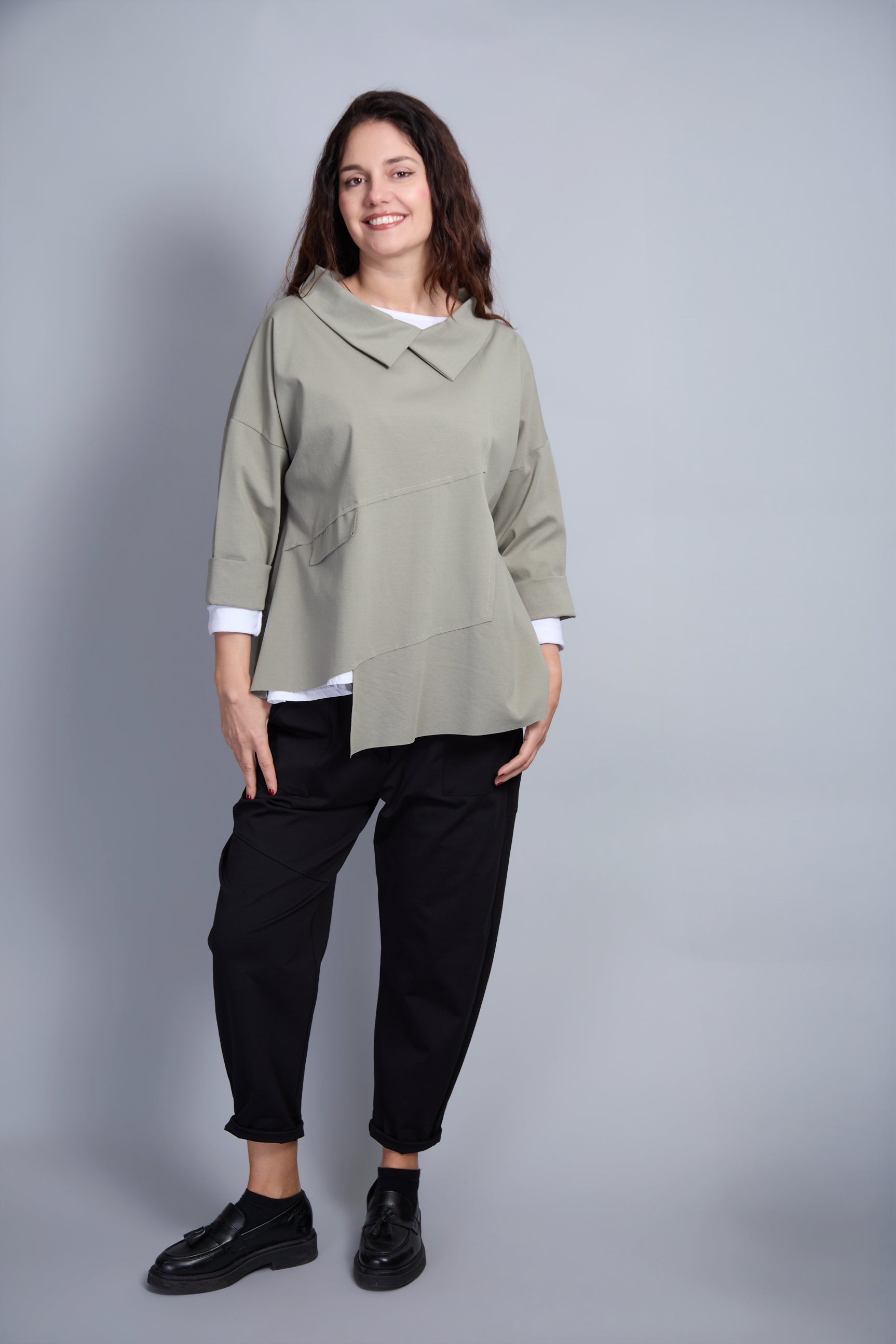 Blusa Cortina Verde
