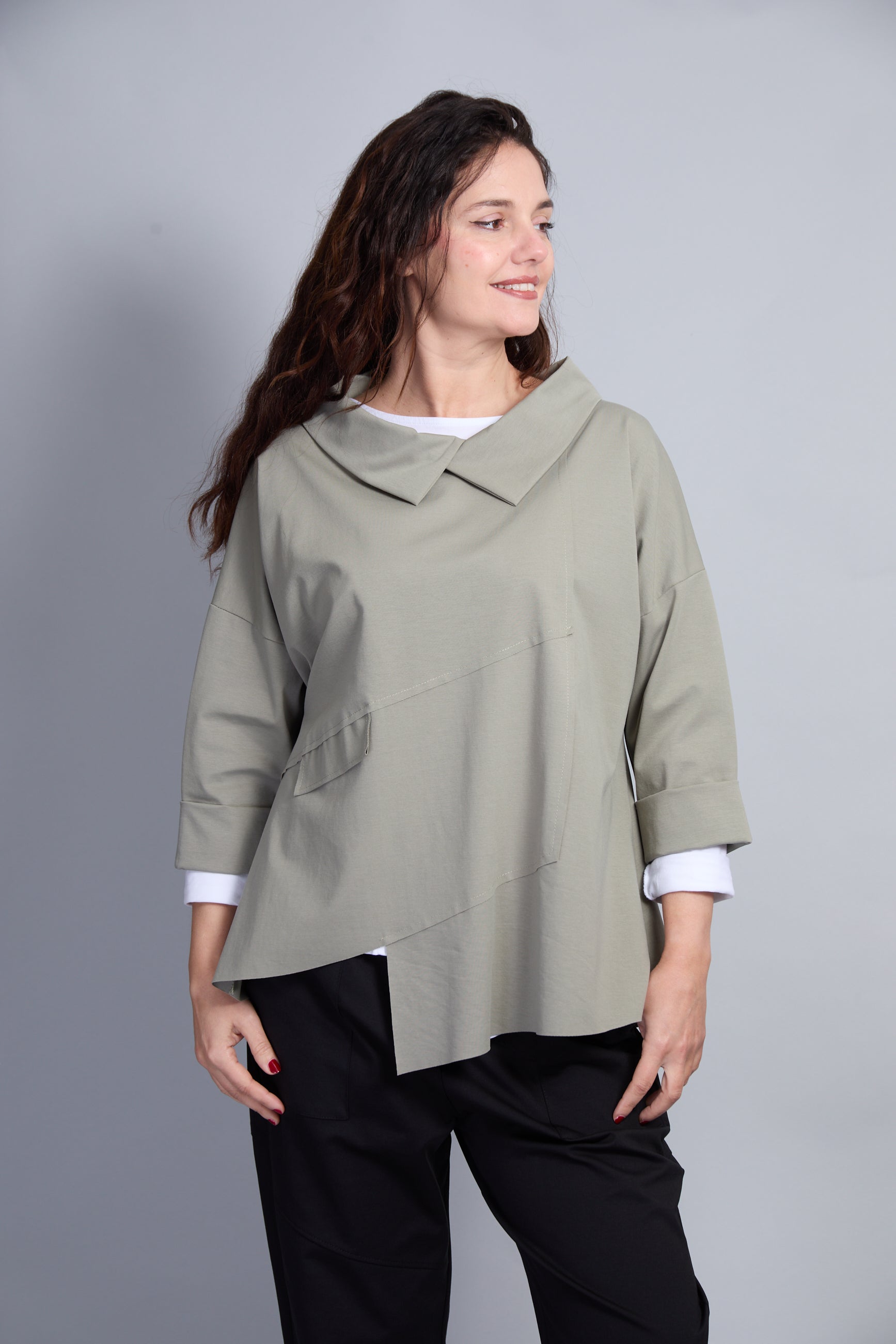 Blusa Cortina Verde