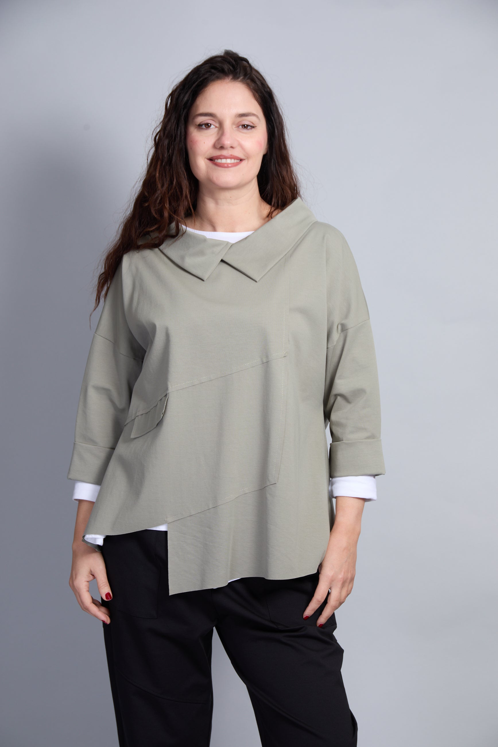 Blusa Cortina Verde