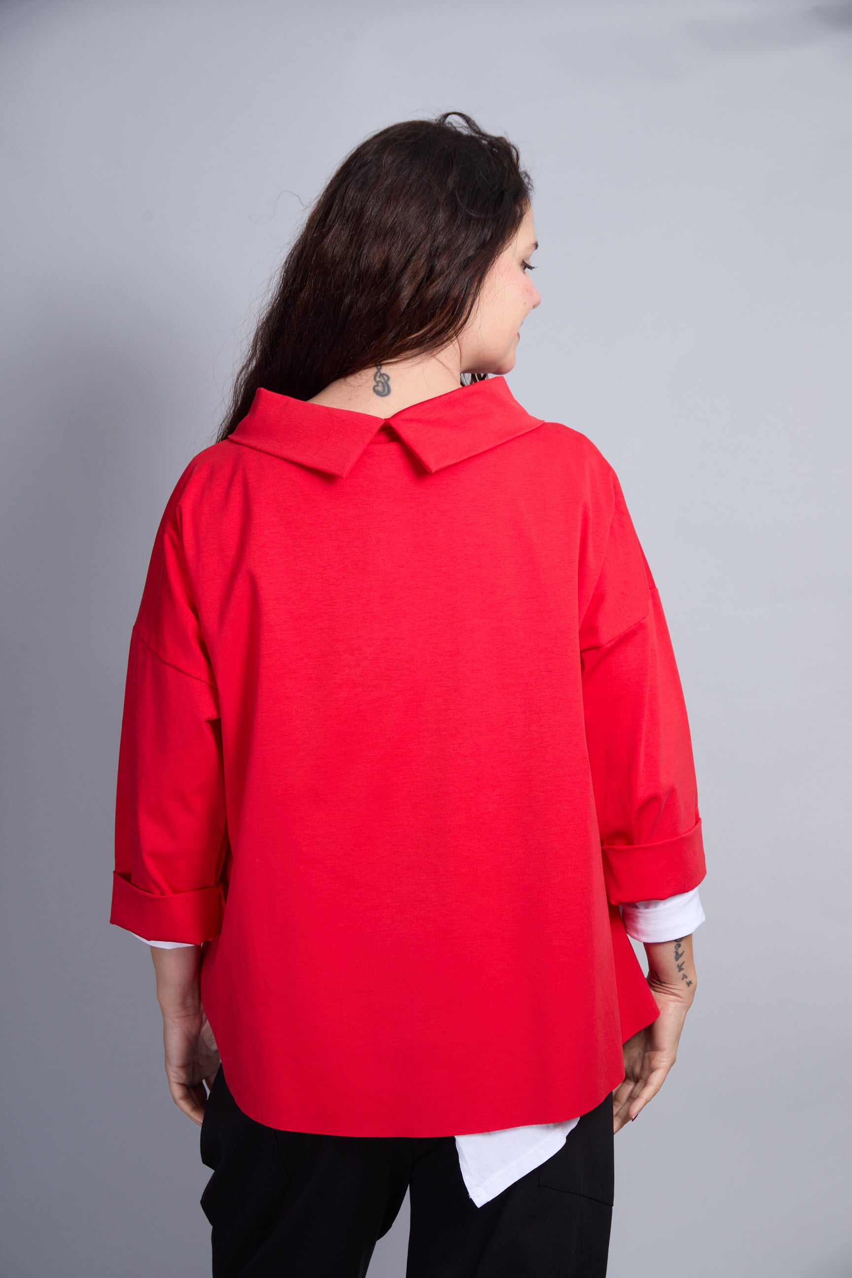 Blusa Cortina Rojo