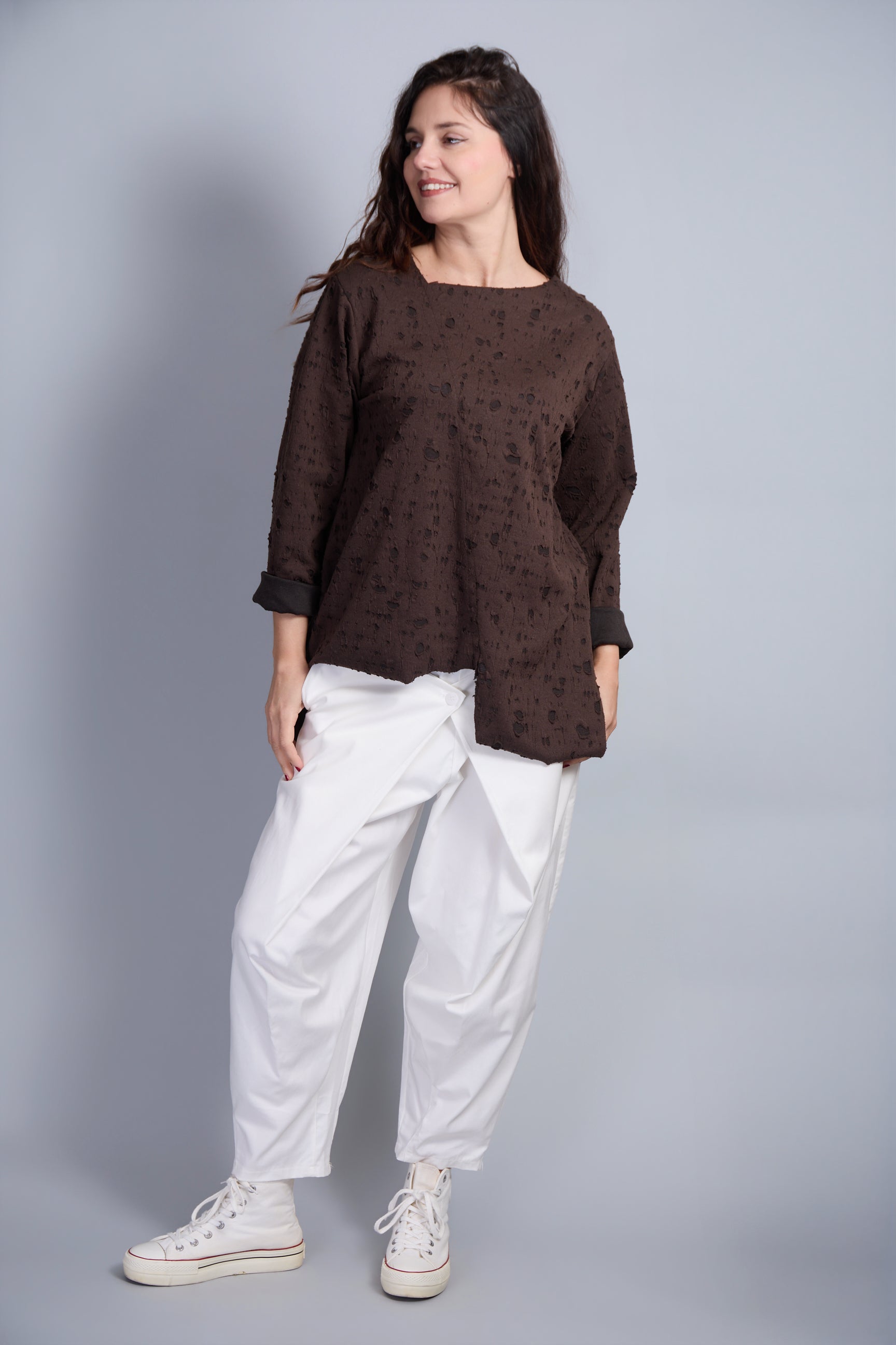 Camiseta Agnese Marrón