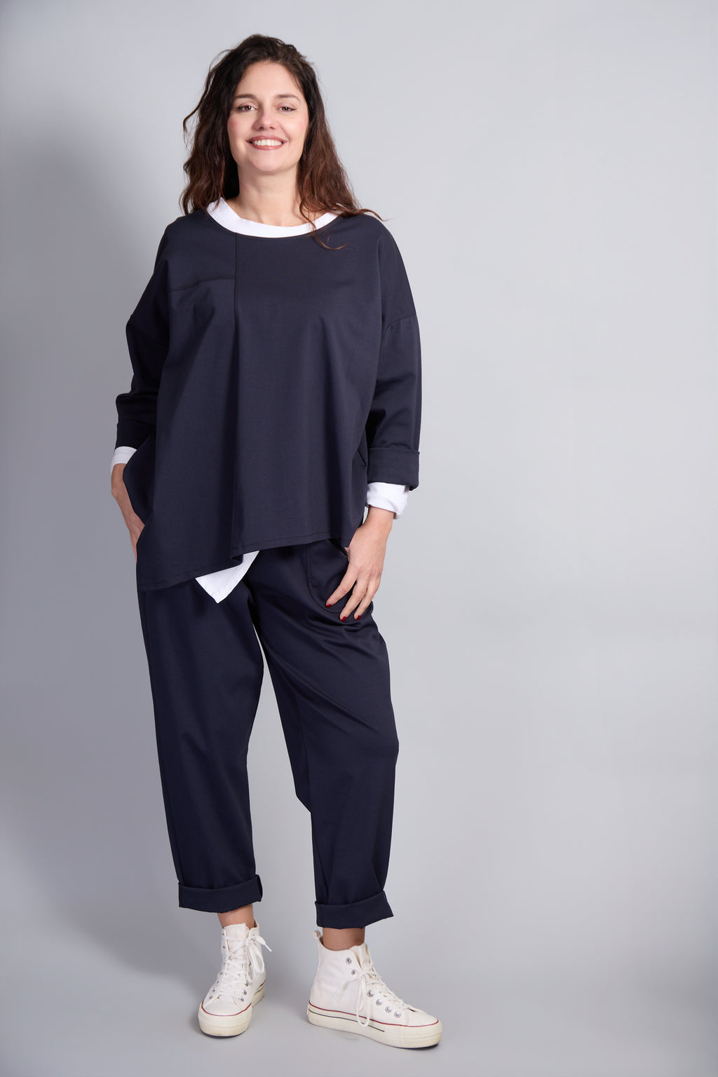 Blusa Sidney Azul Marino