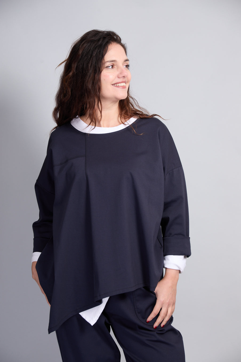 Blusa Sidney Azul Marino