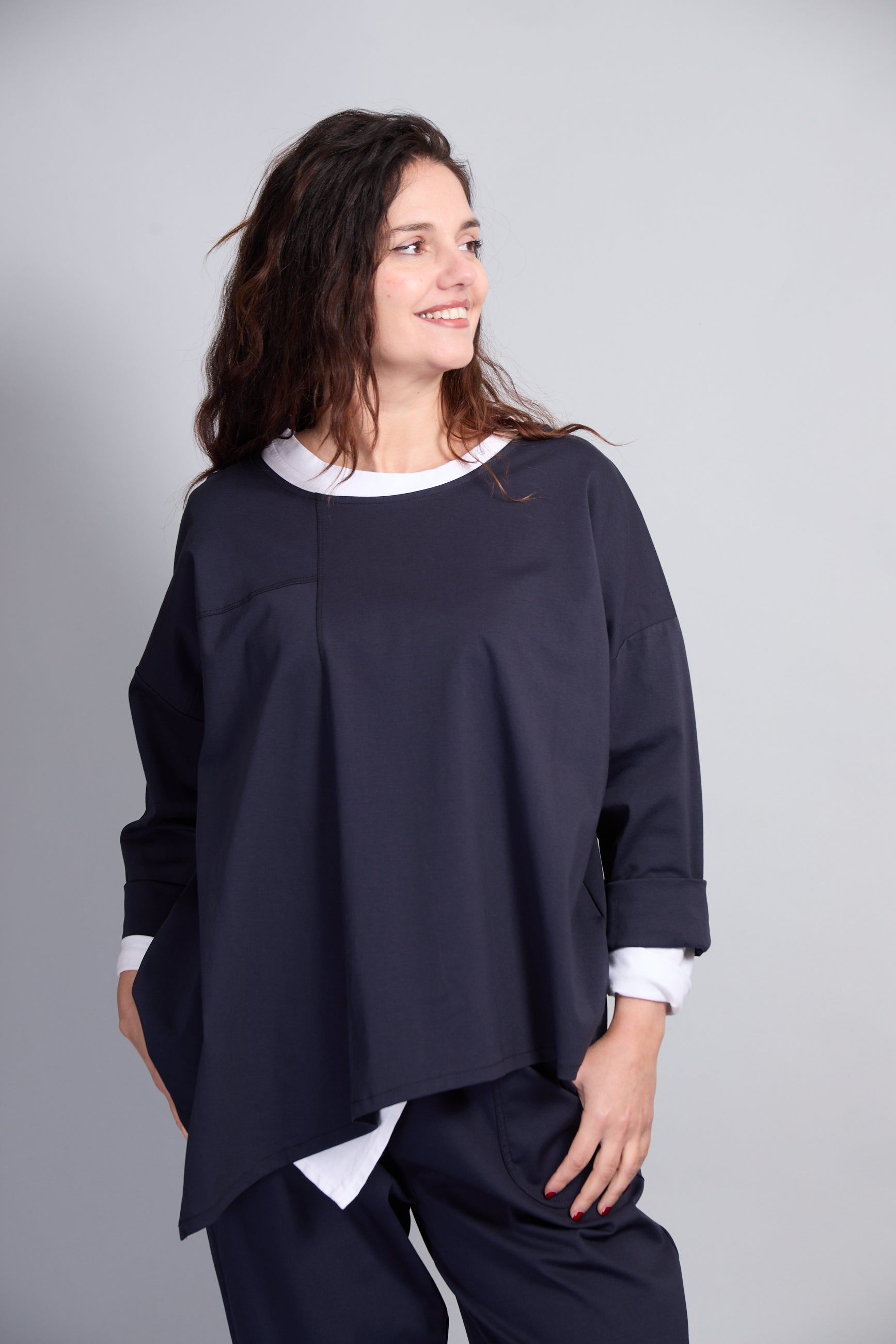 Blusa Sidney Azul Marino