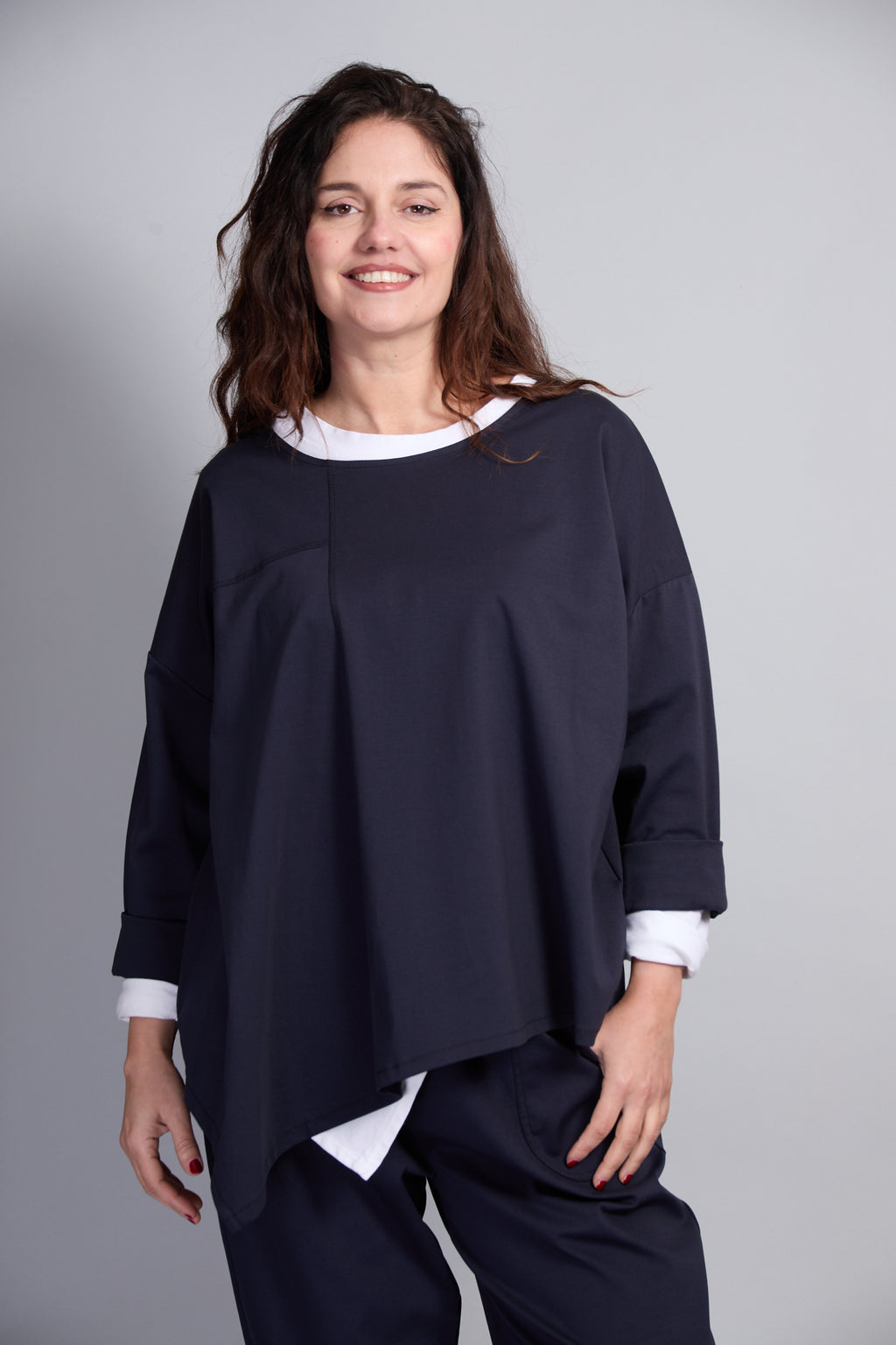 Blusa Sidney Azul Marino