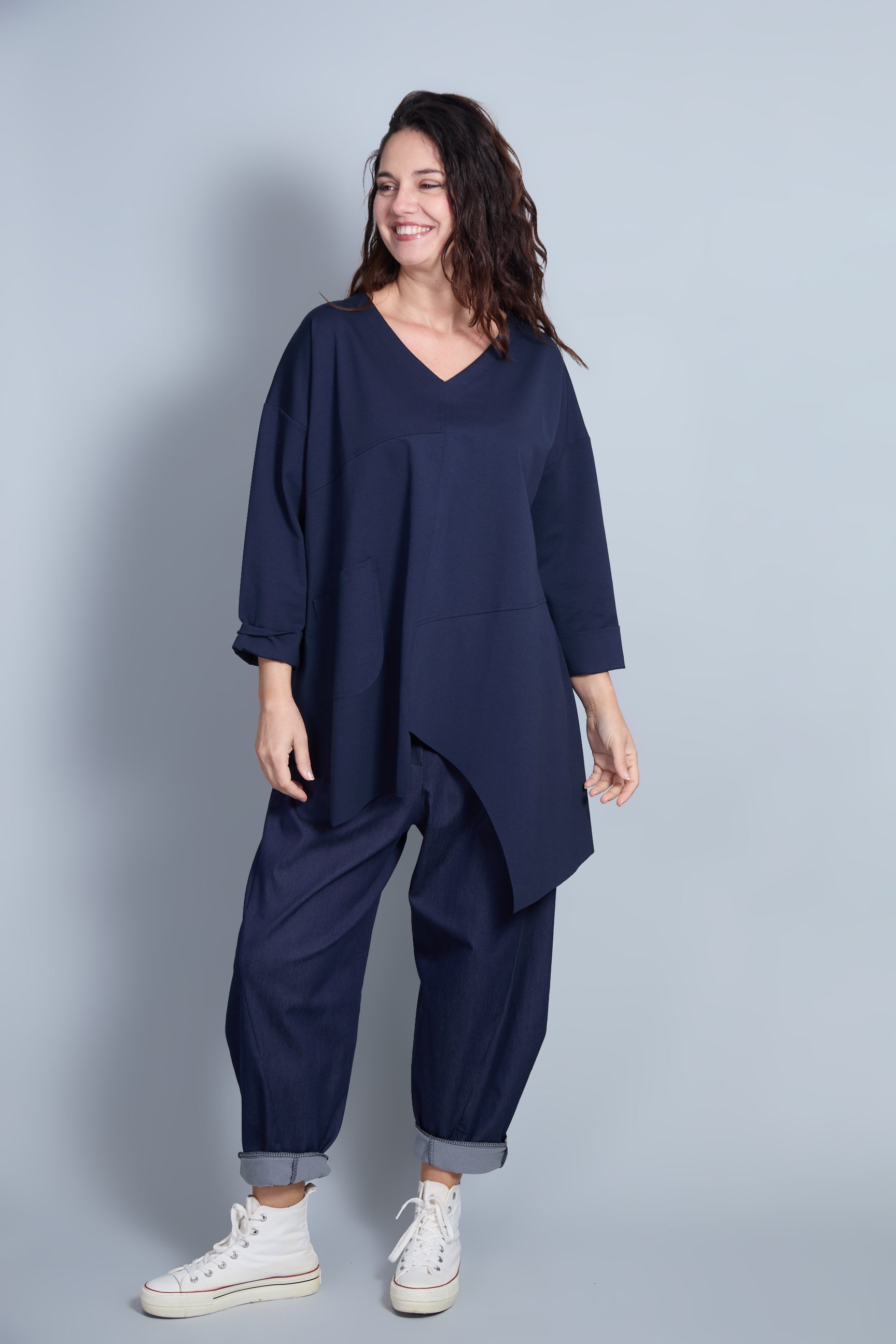 Blusa Malindi Azul Marino