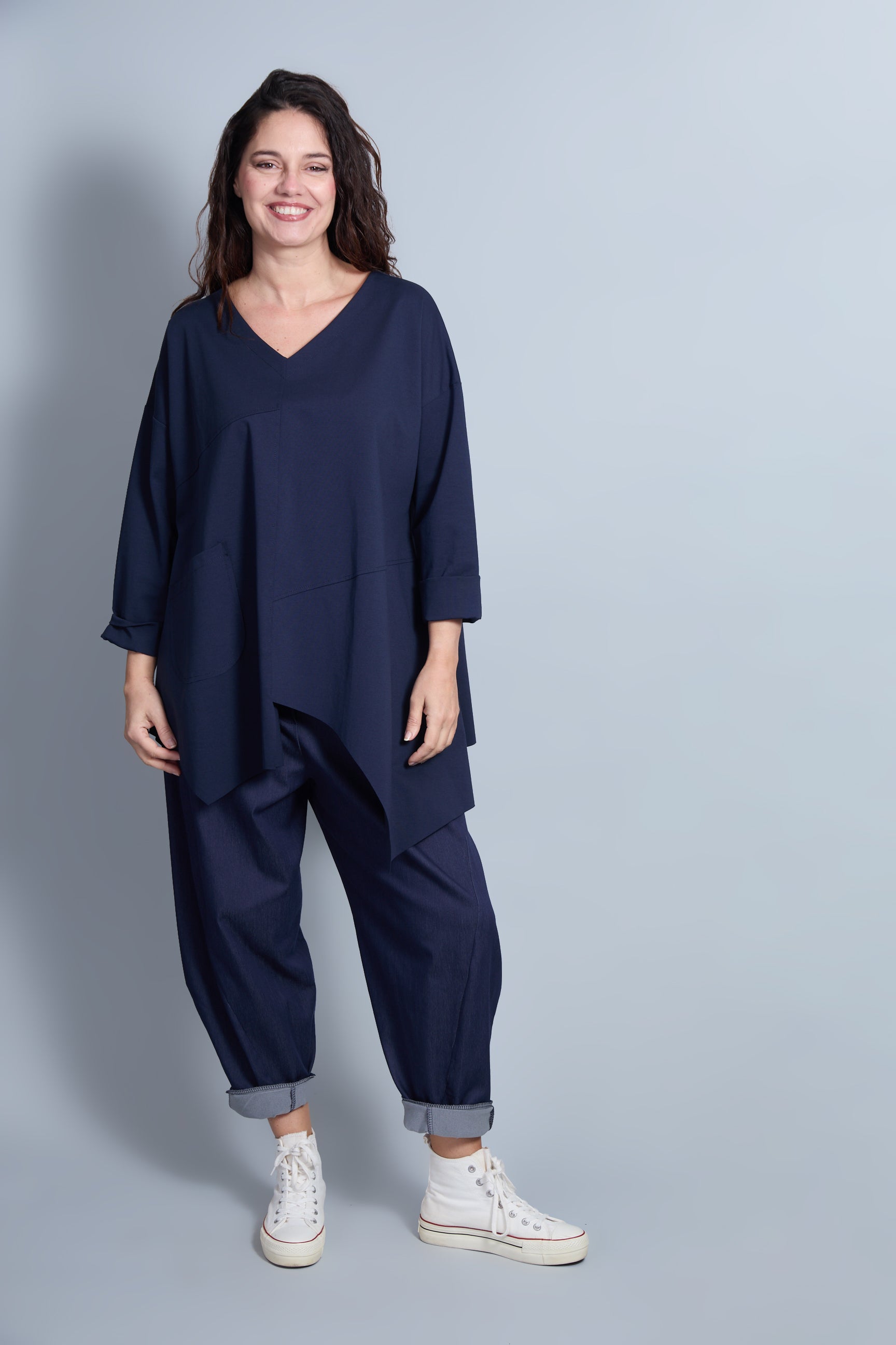 Blusa Malindi Azul Marino