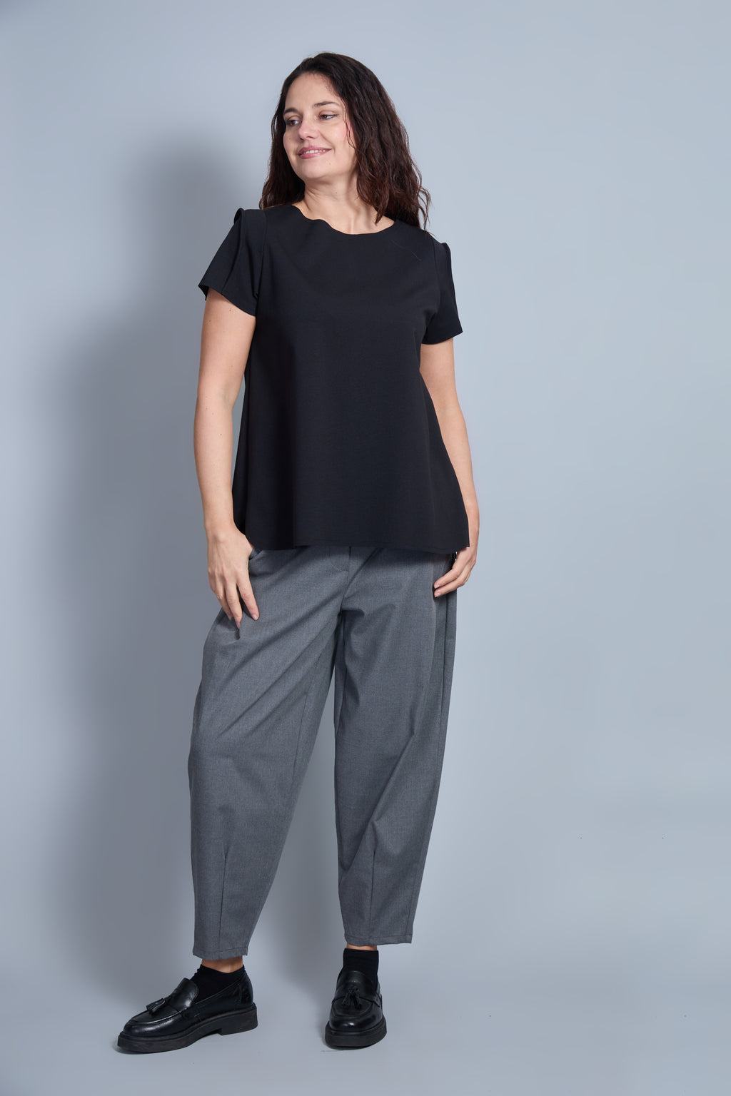 Pantalón Puglia Wendy Trendy Gris Antracita