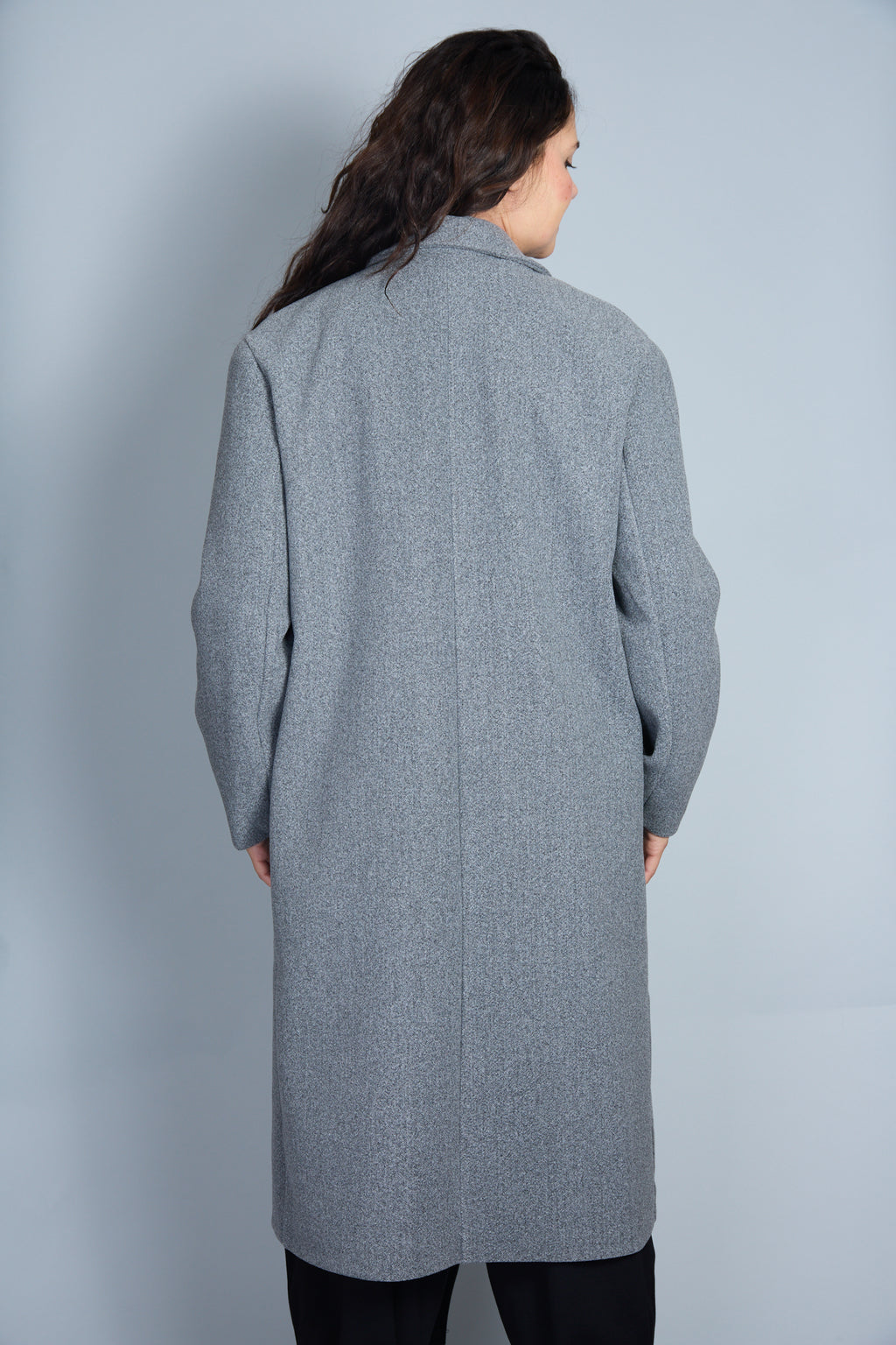 Abrigo Modelo Samuela Color Gris Claro