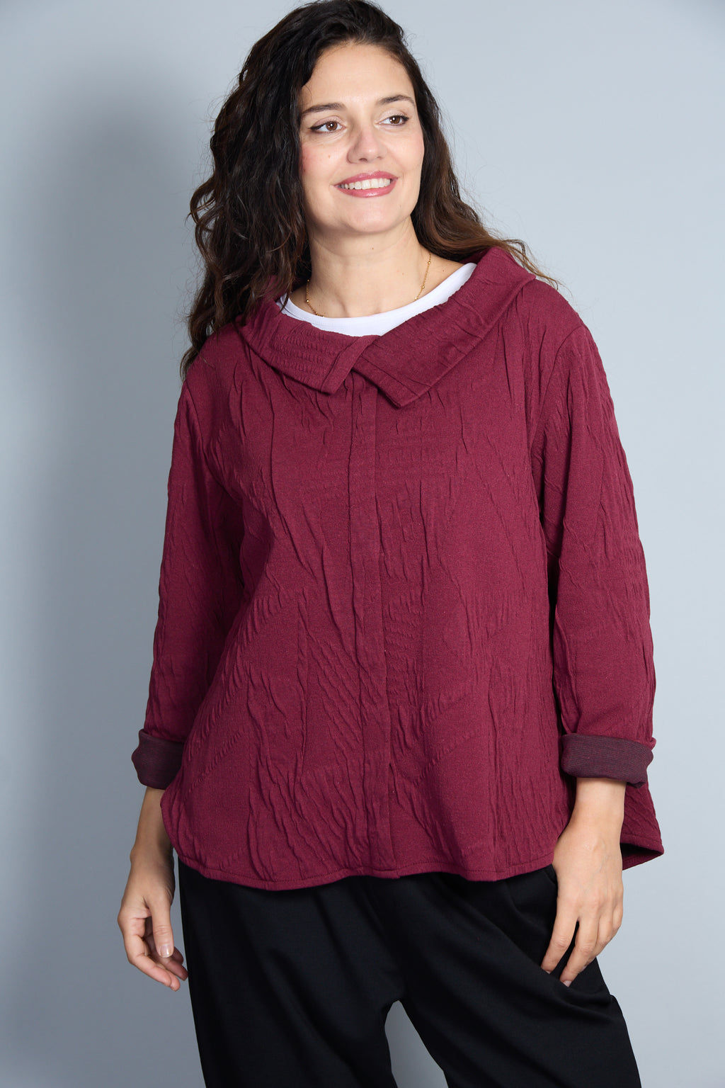Blusa Modelo Vittoria Color Granate