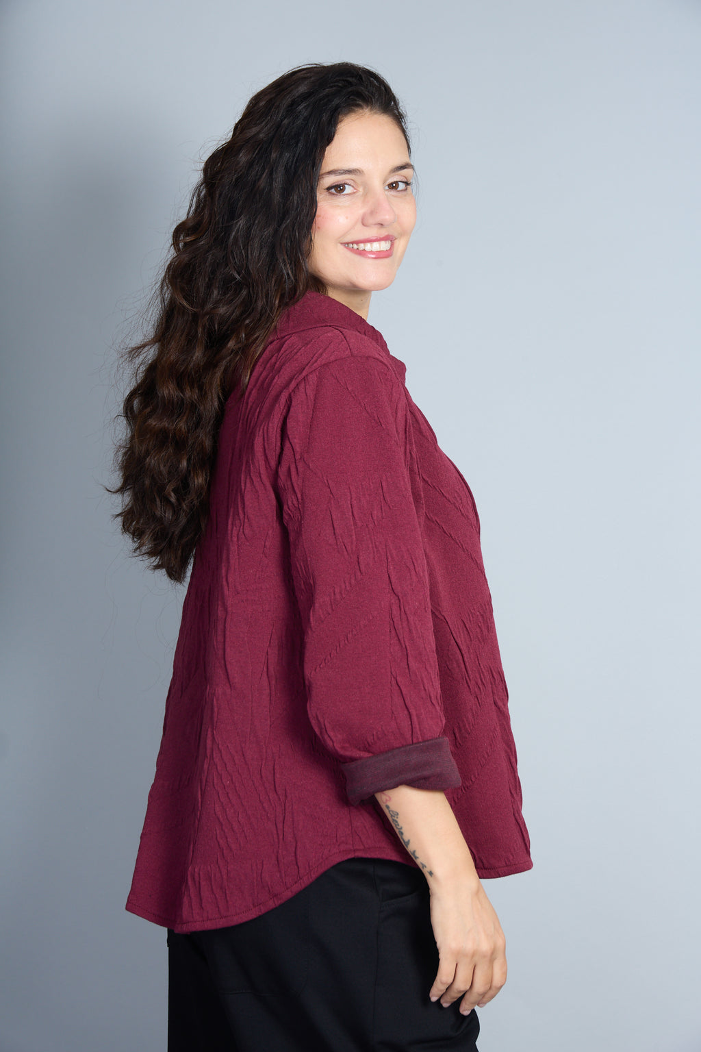 Blusa Modelo Vittoria Color Granate