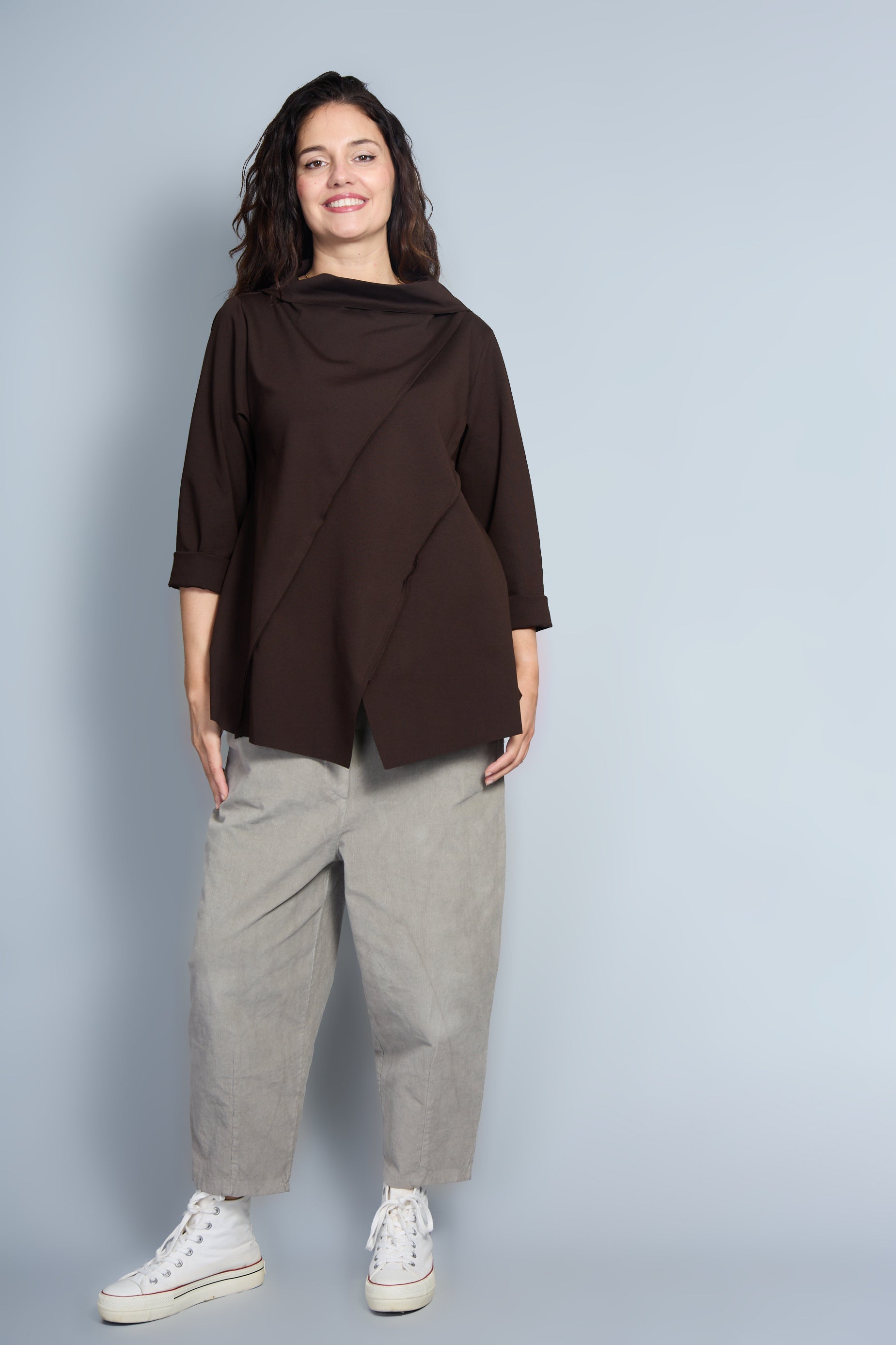 Blusa Modelo Ornella Color Marrón