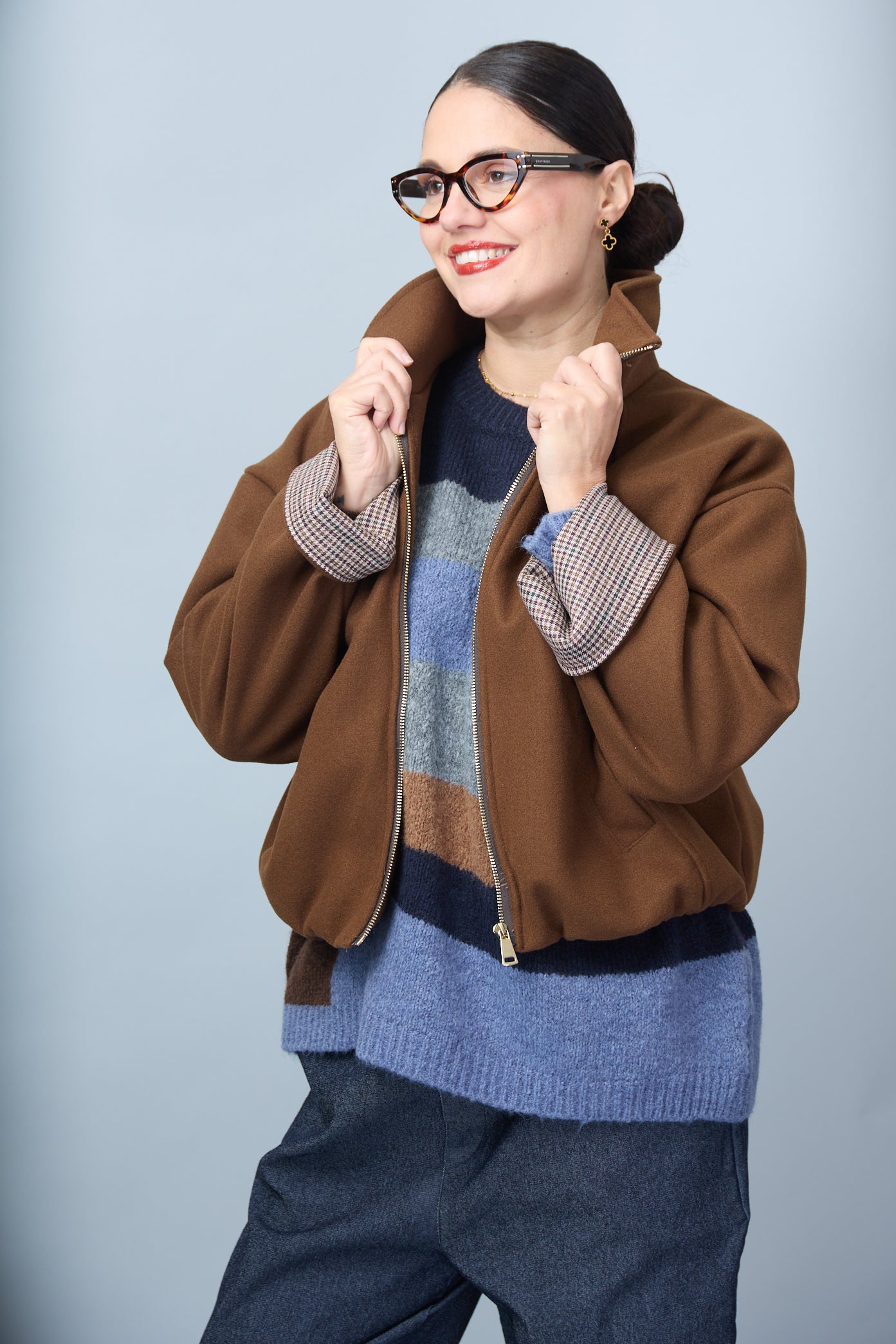 Chaqueta Mirta Tabaco