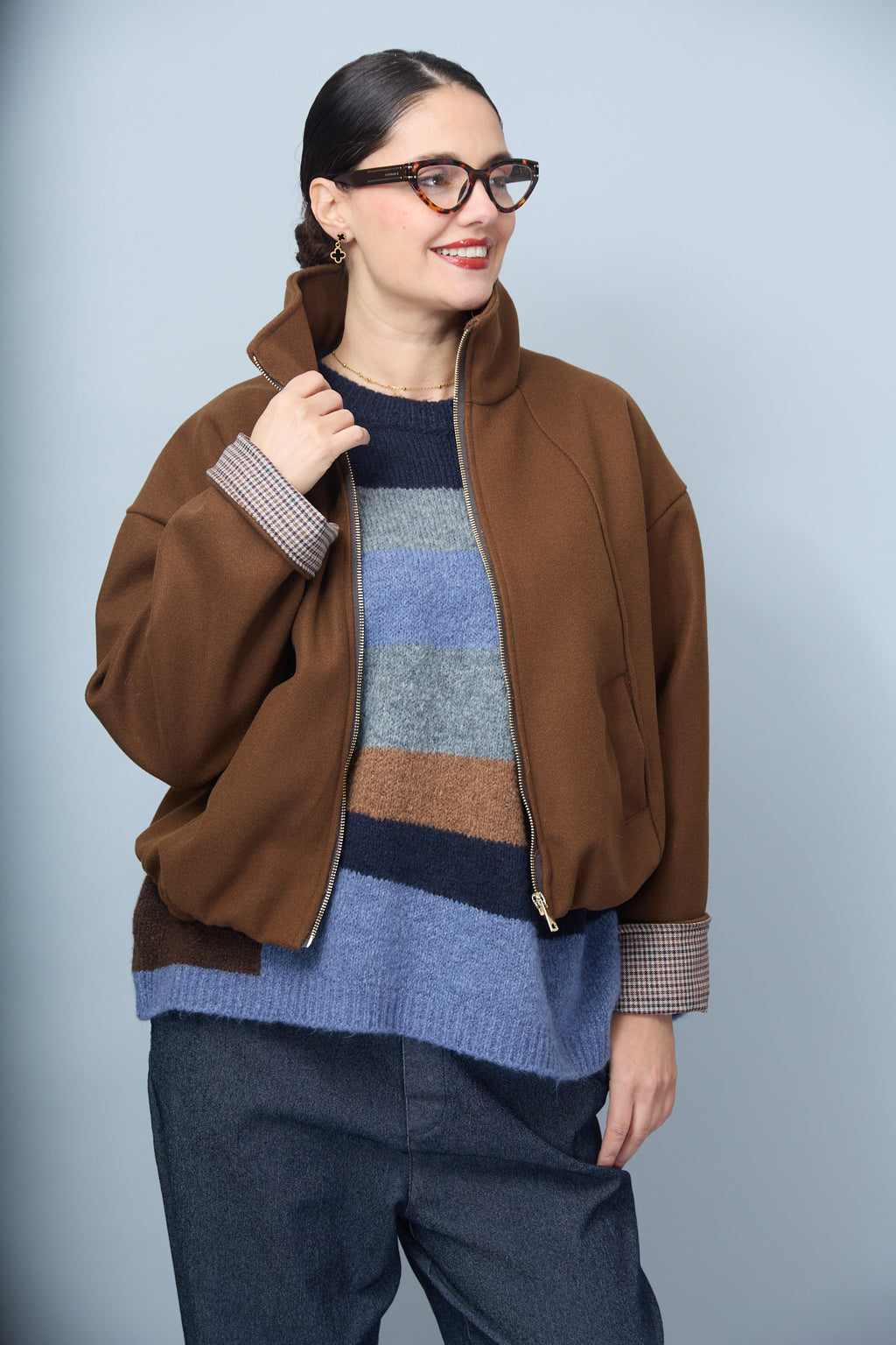 Chaqueta Mirta Tabaco