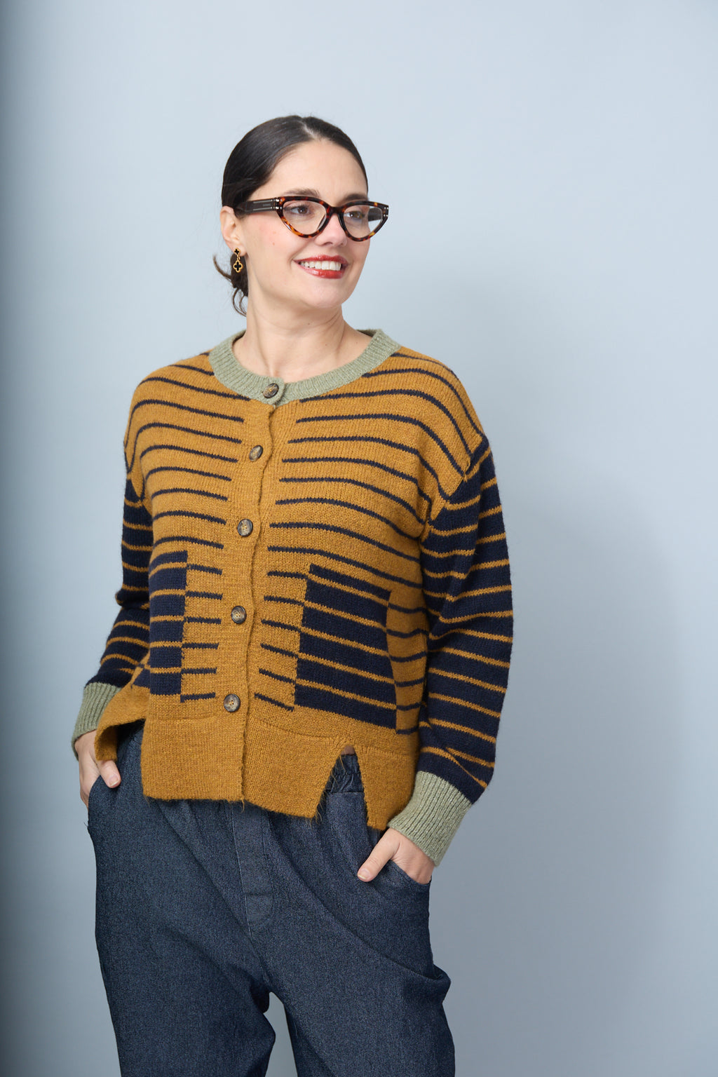 Chaqueta Asunción Mostaza