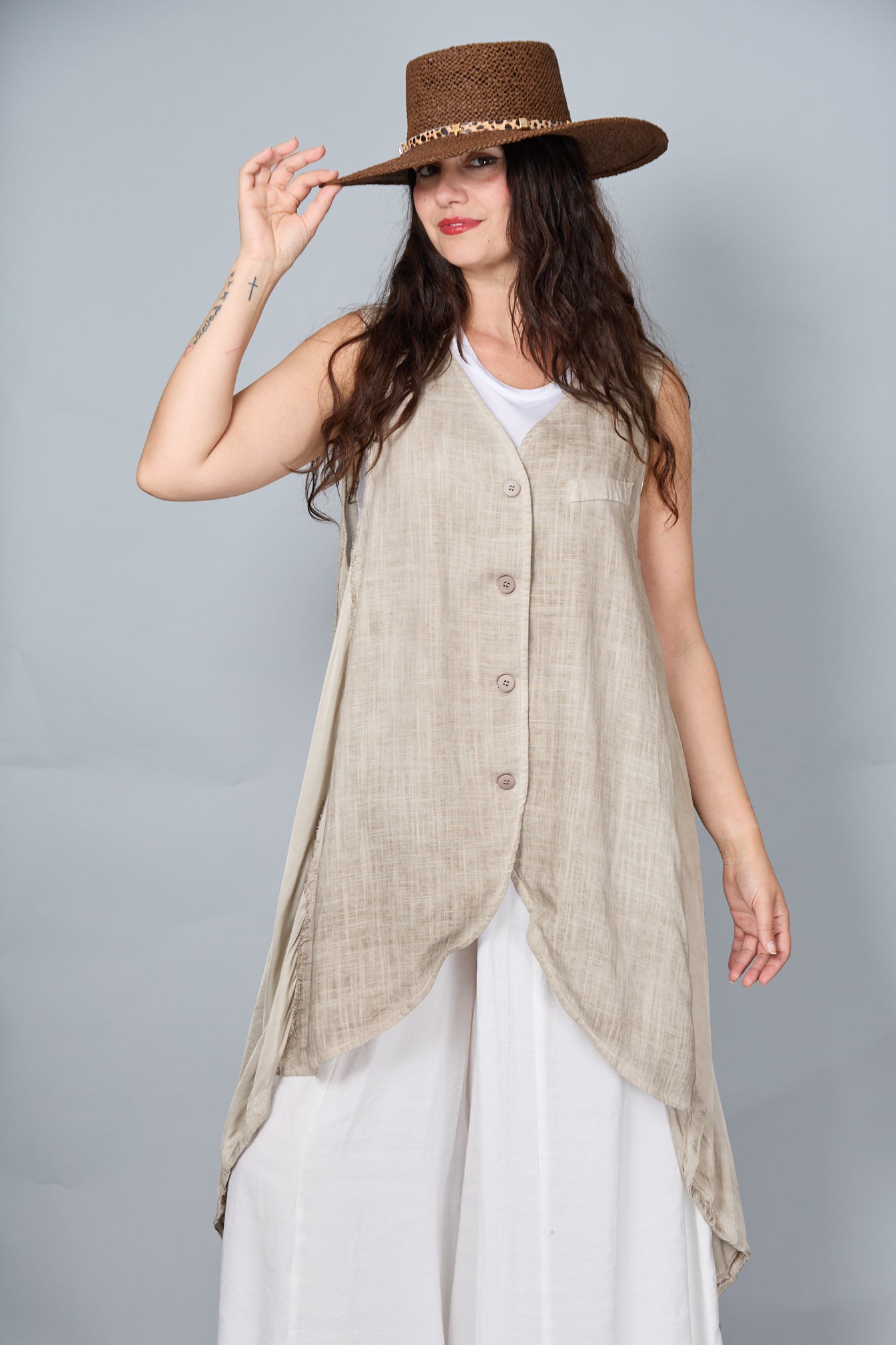 Chaleco Noa Beige
