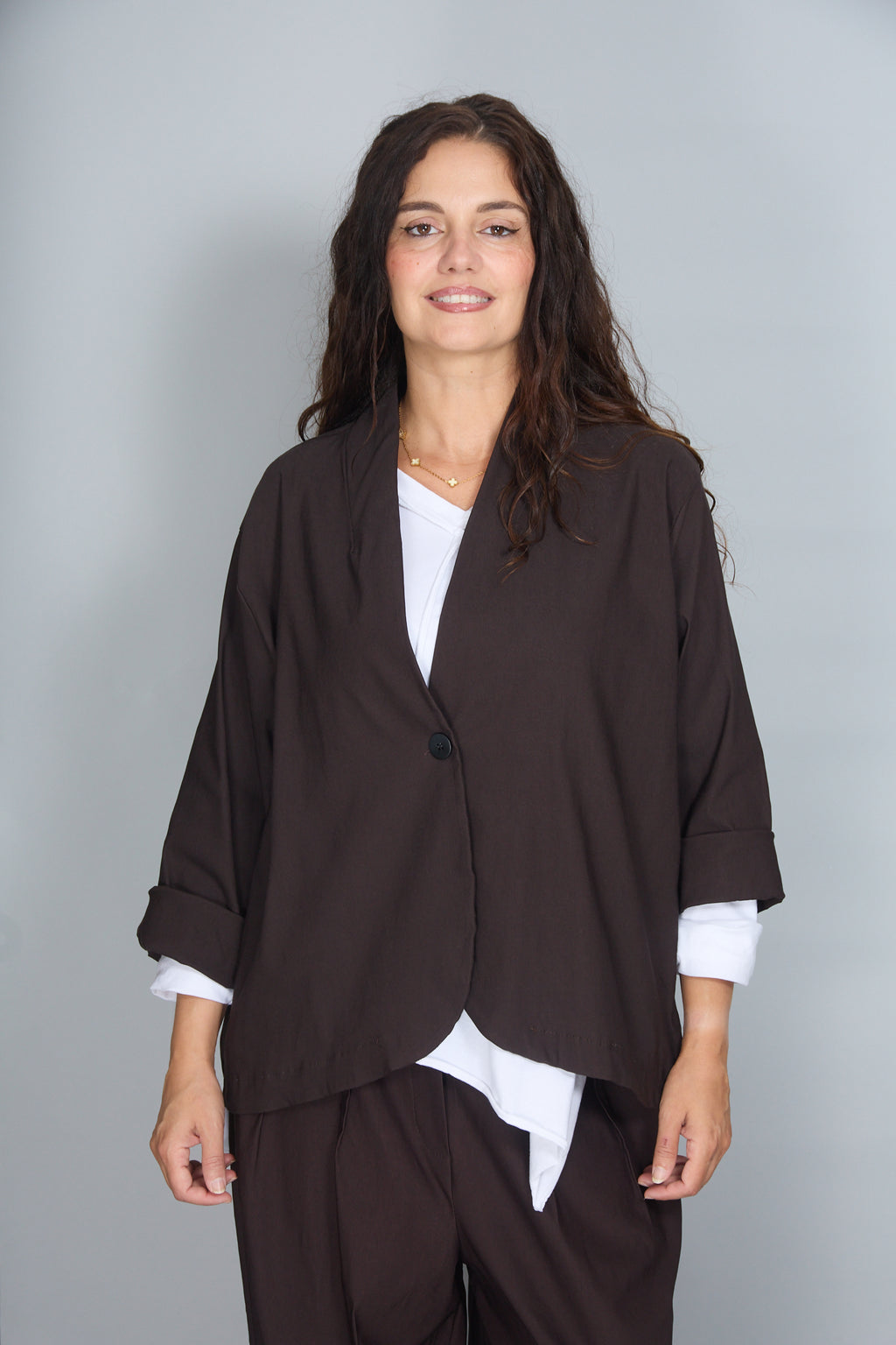 Chaqueta Ambra Marrón Oscuro