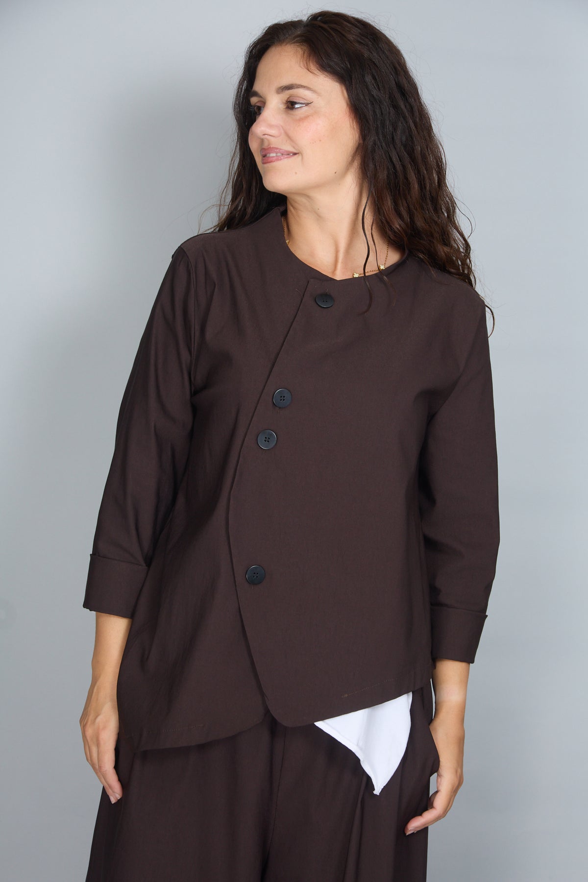 Chaqueta Palmira Marrón Oscuro