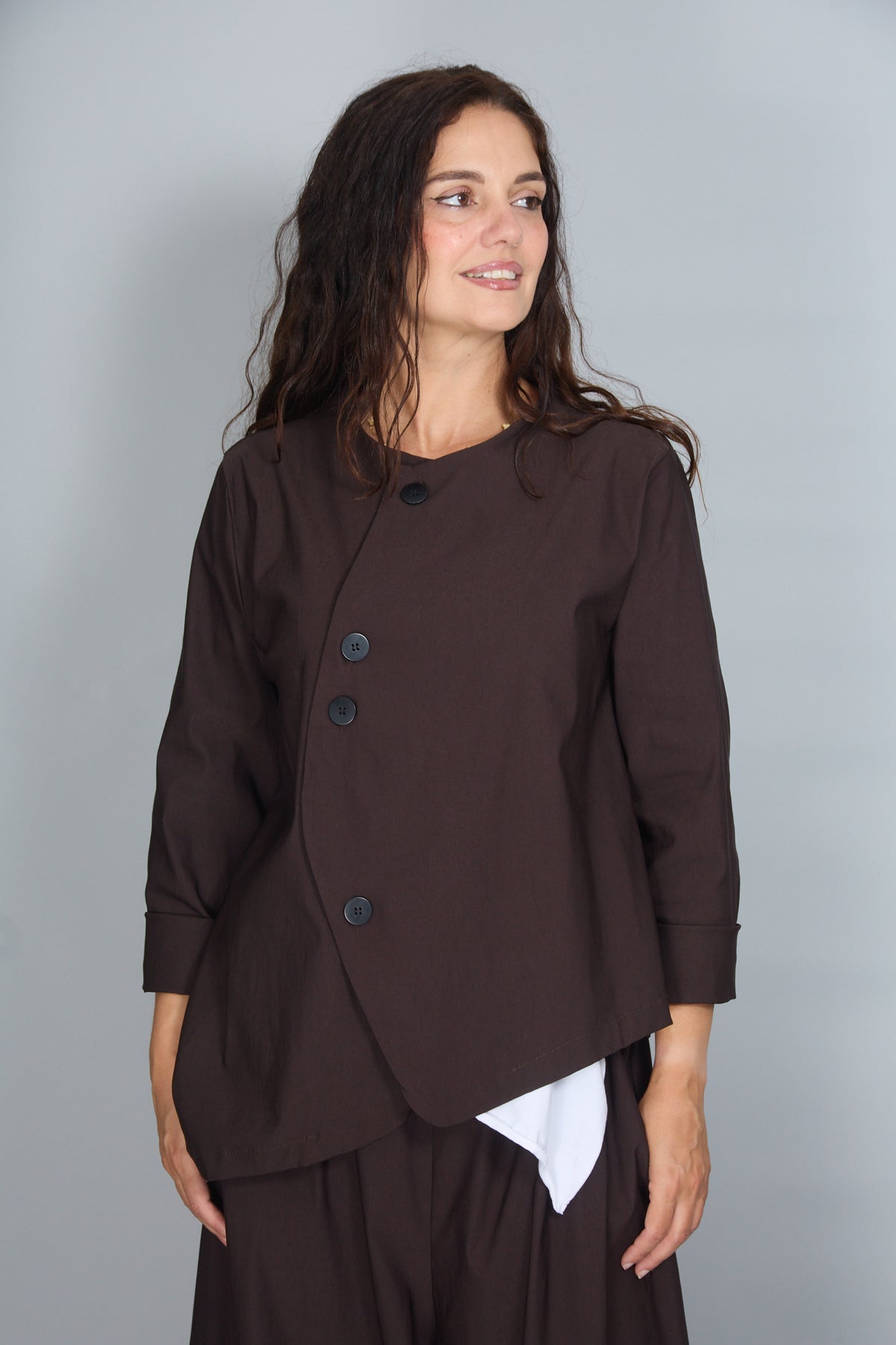 Chaqueta Palmira Marrón Oscuro