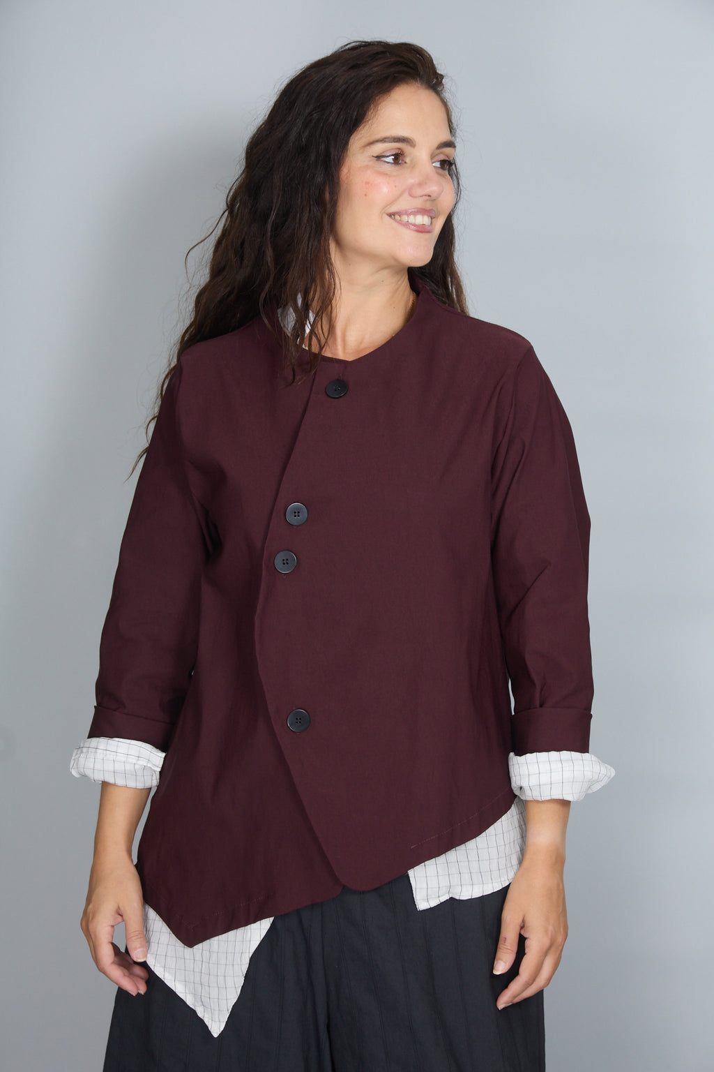 Chaqueta Palmira Vino