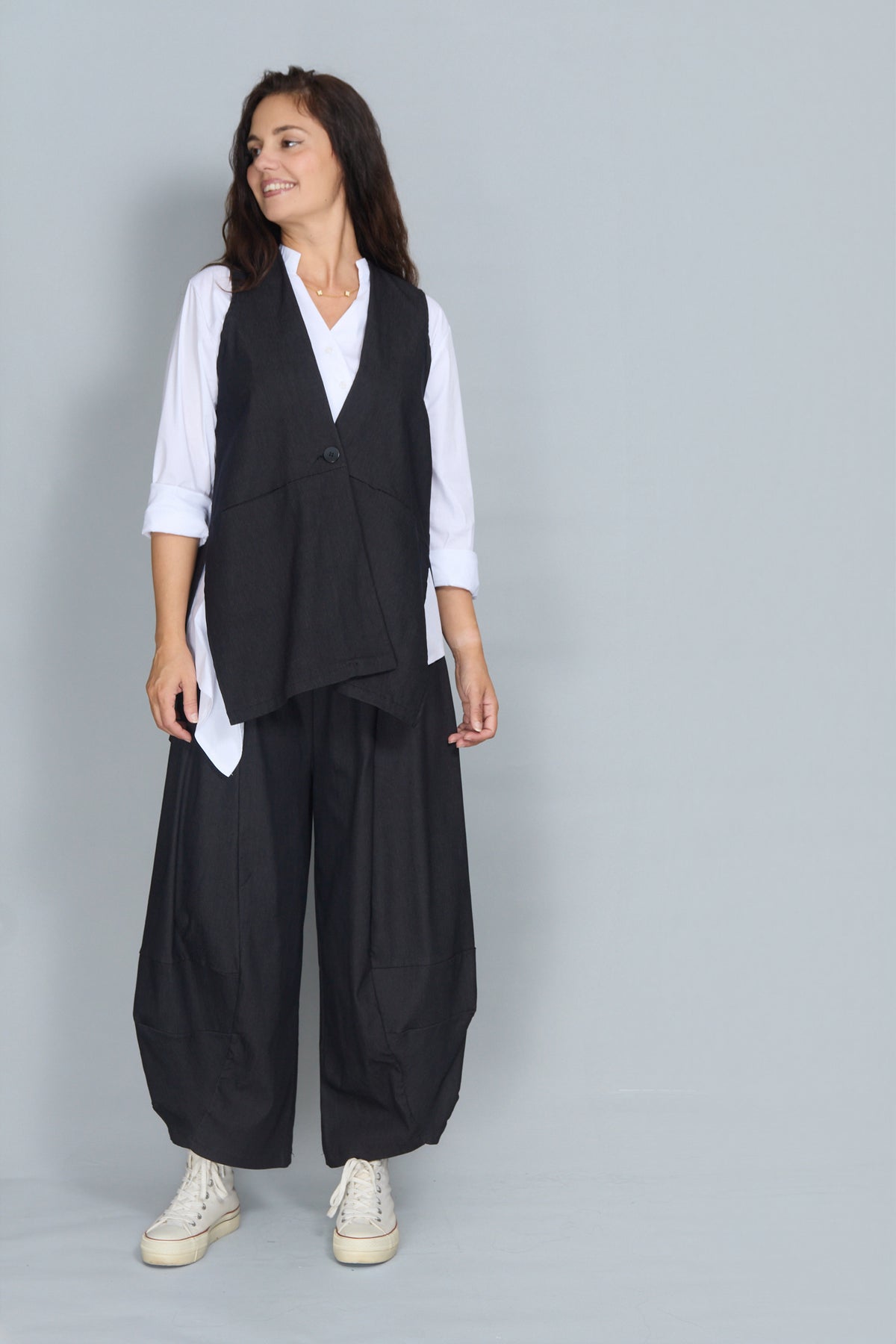 Chaleco Capri Denim Negro